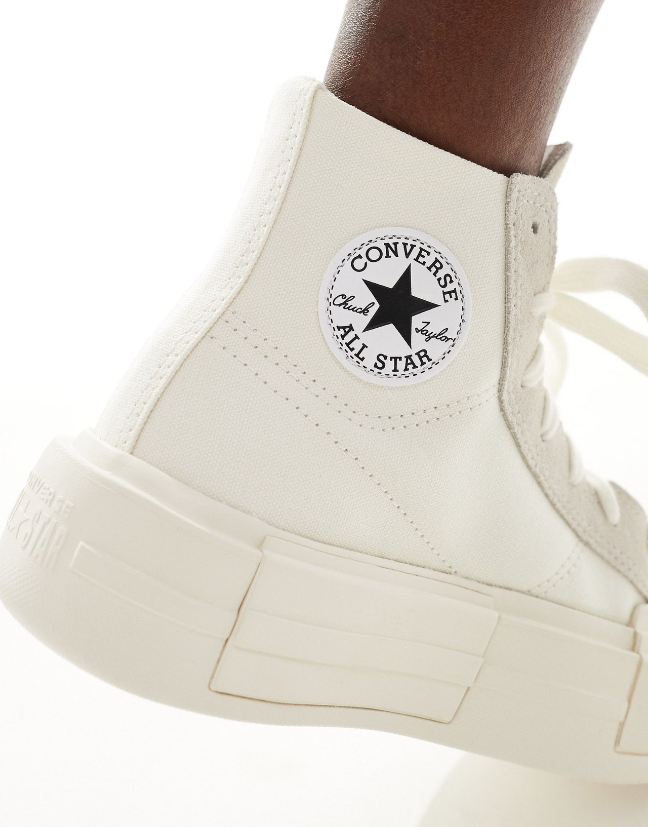 Converse Chuck Taylor All Star Cruise Hi platform trainers in off-white