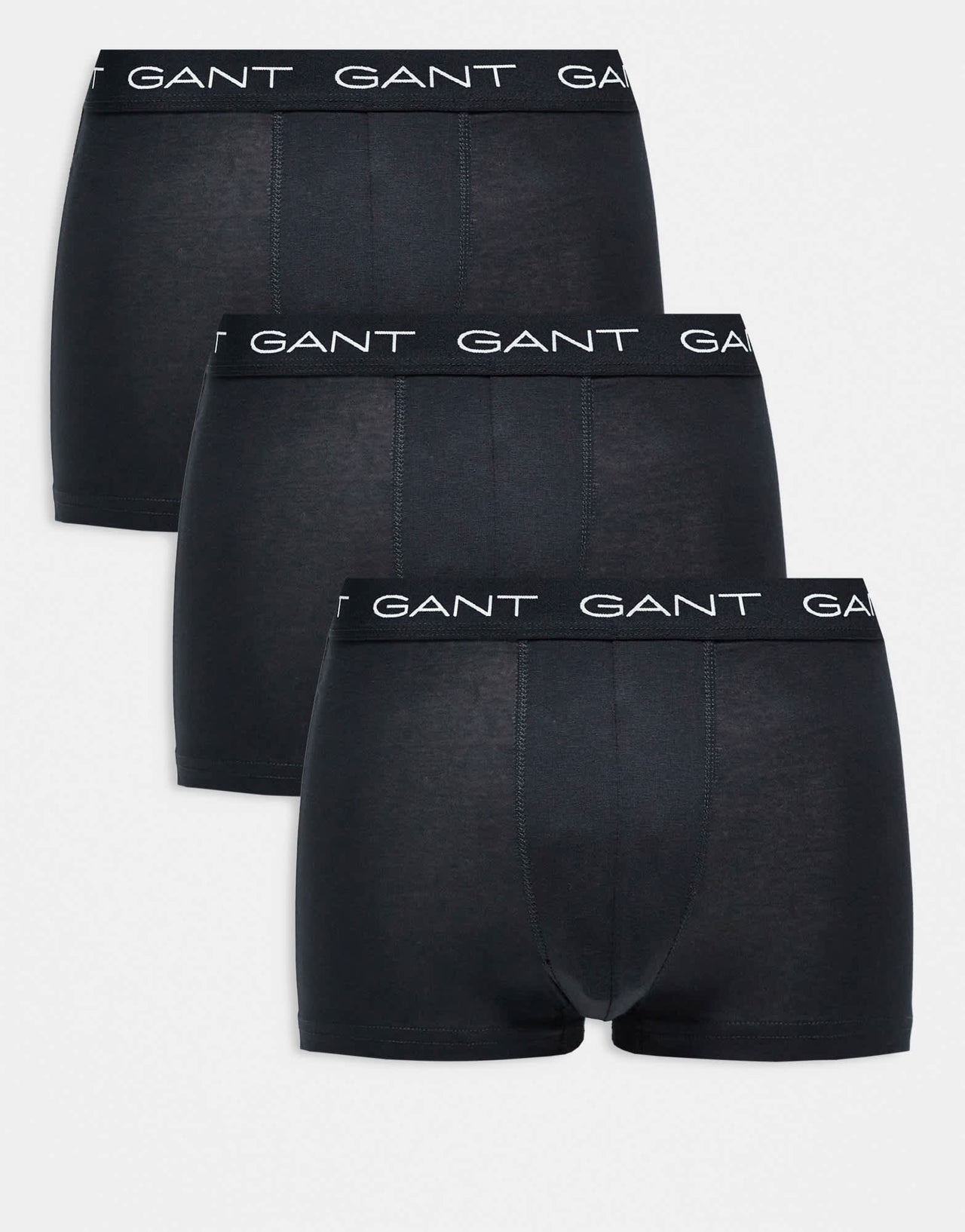 GANT 3 pack boxer briefs with logo waistband in black