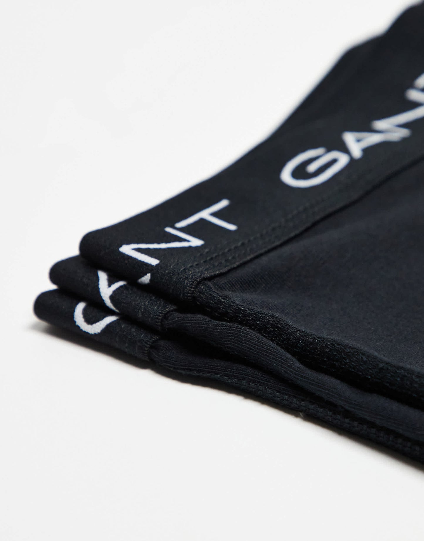 GANT 3 pack boxer briefs with logo waistband in black