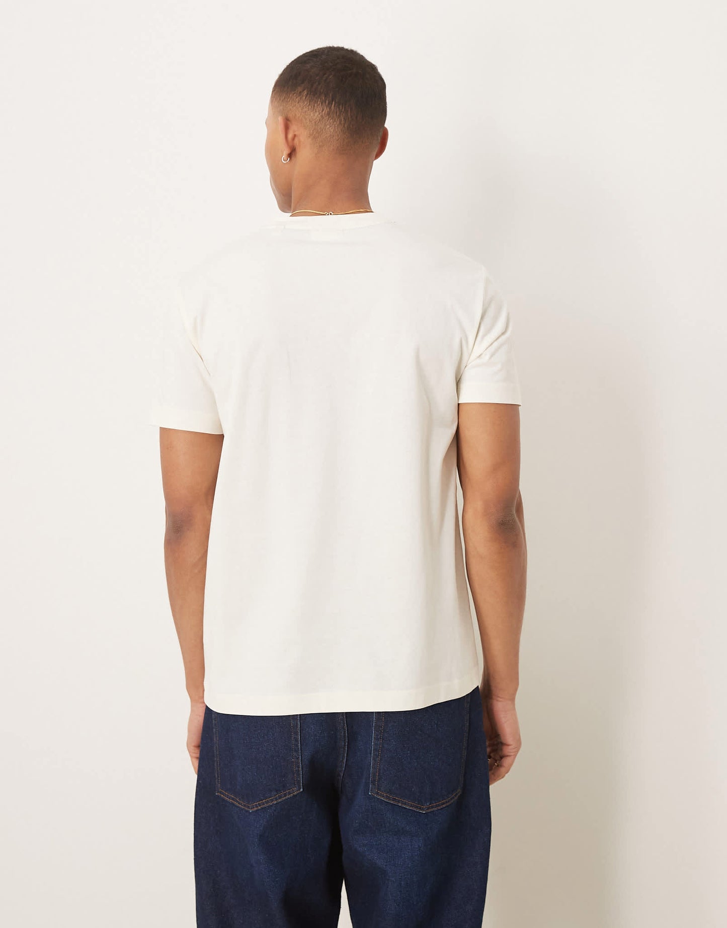 GANT USA flag logo print t-shirt in cream