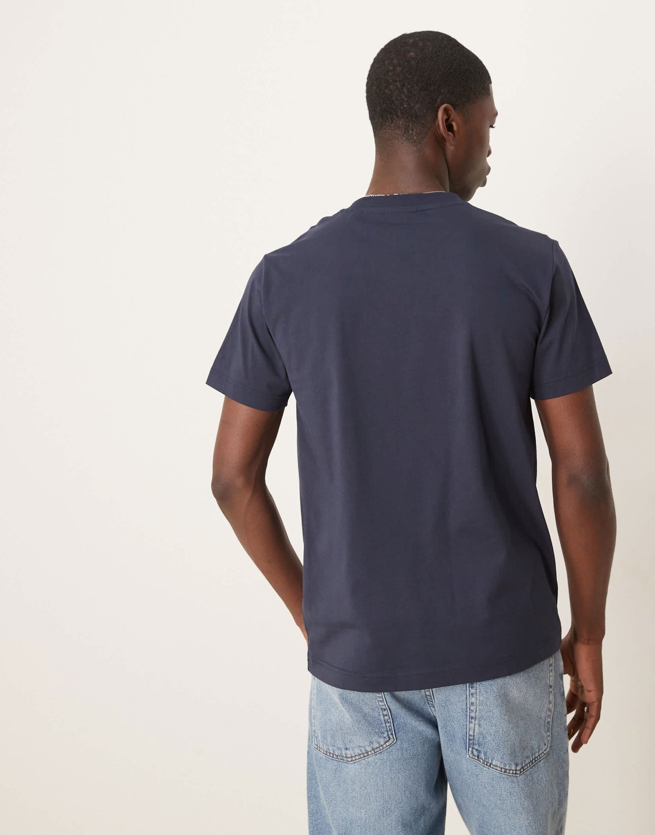 GANT USA flag logo print t-shirt in navy