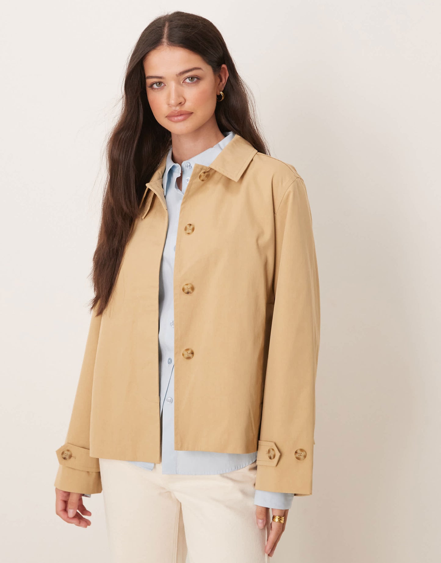 GANT short trench jacket in beige
