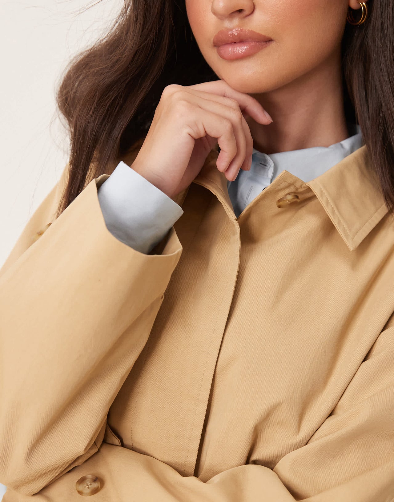 GANT short trench jacket in beige
