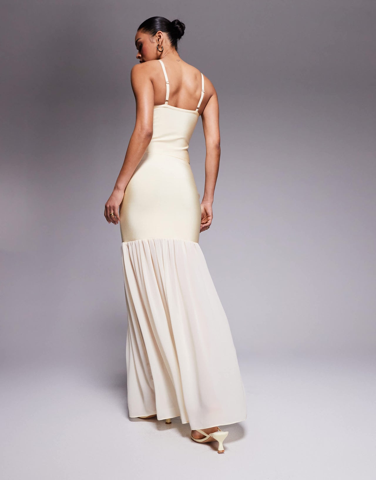 ASOS DESIGN co-ord bandage cami top in buttermilk