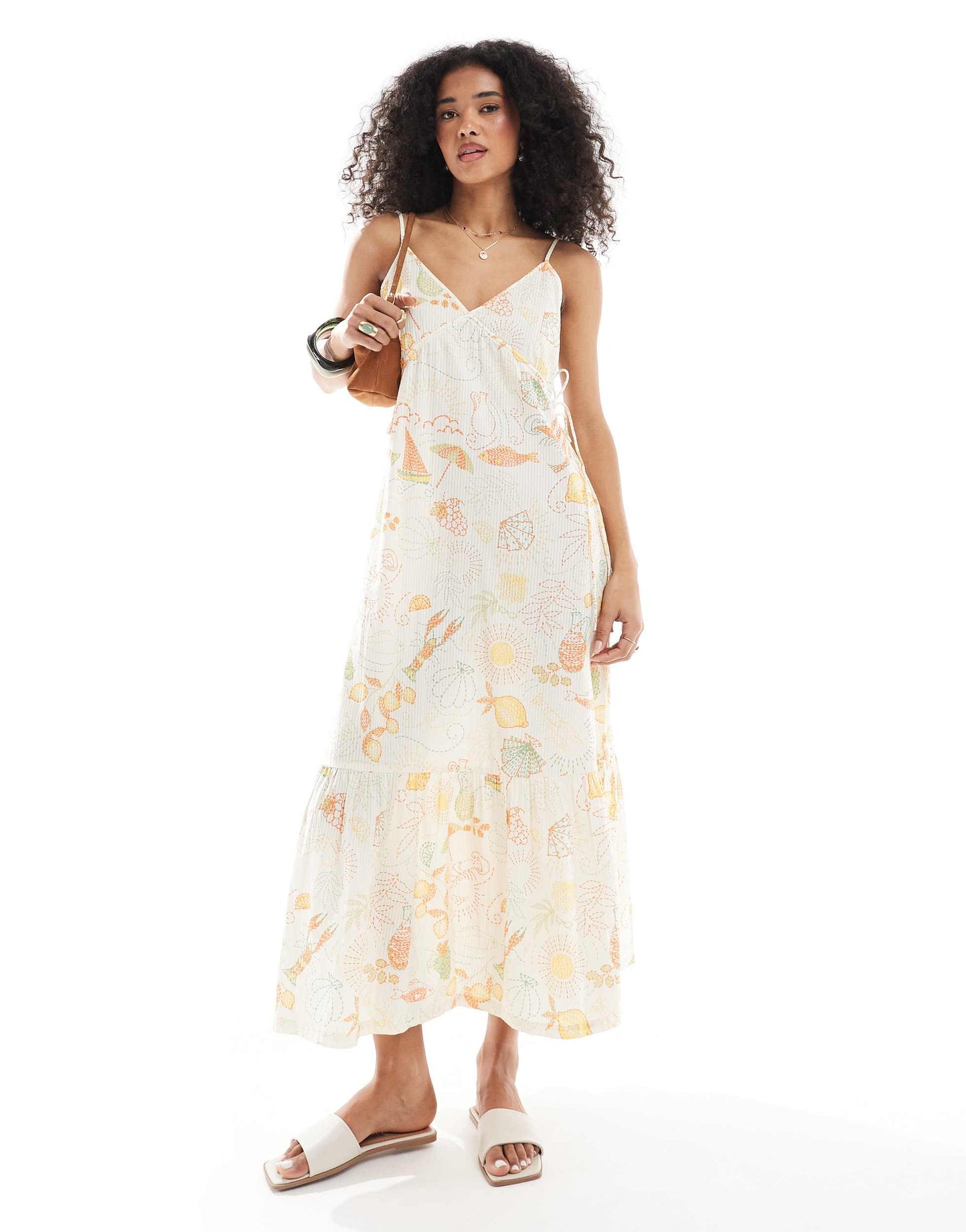 Native Youth beach print cami maxi dress in multi