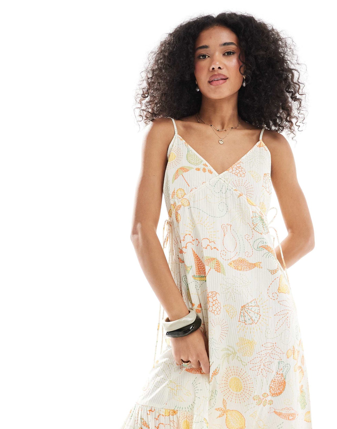Native Youth beach print cami maxi dress in multi
