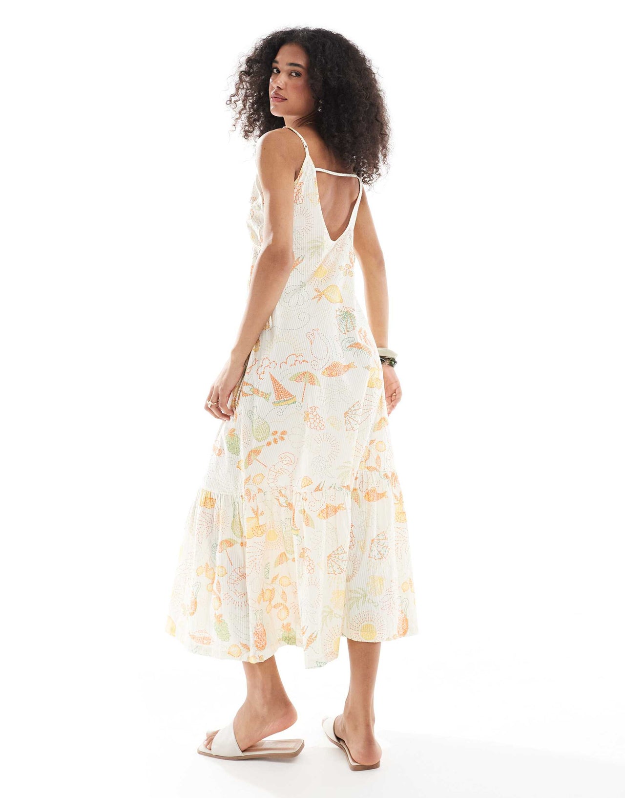 Native Youth beach print cami maxi dress in multi