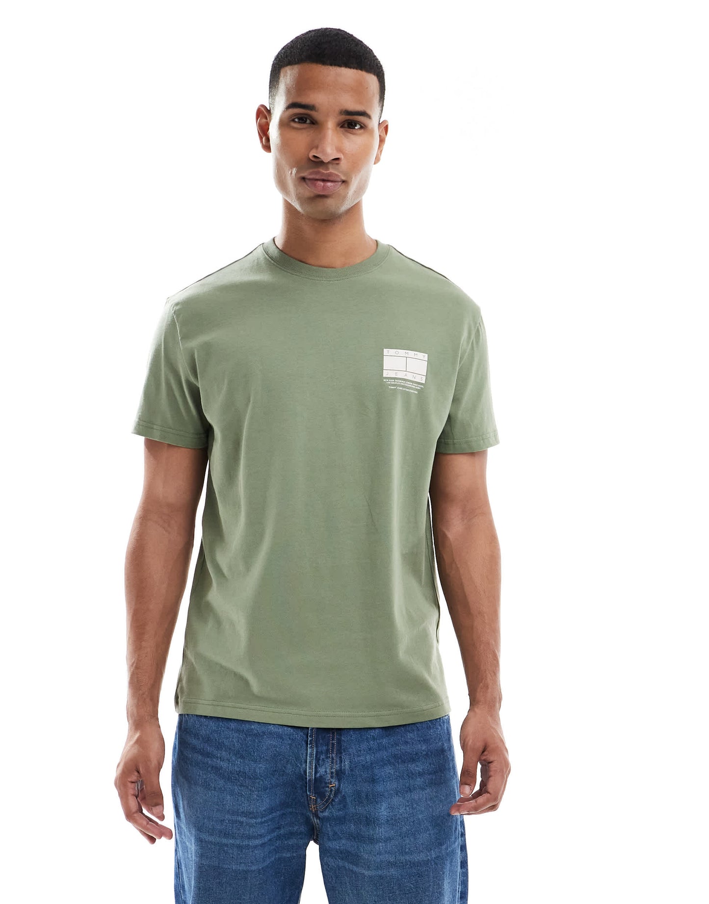 Tommy Jeans graphic t-shirt in army green