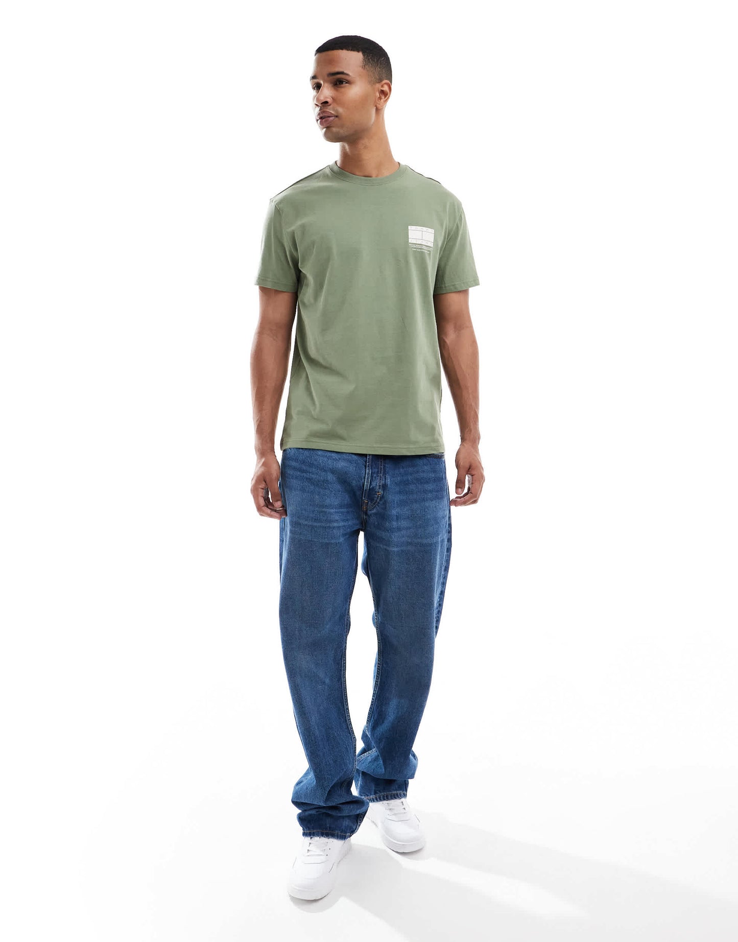 Tommy Jeans graphic t-shirt in army green