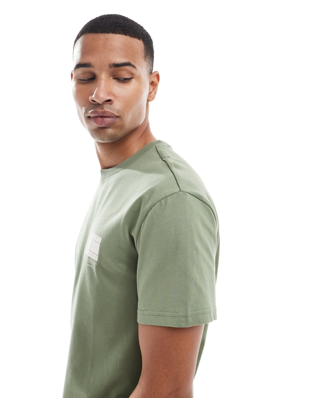 Tommy Jeans graphic t-shirt in army green