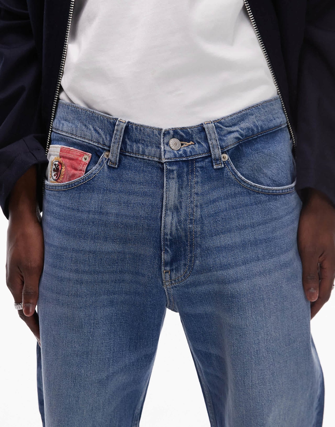 Tommy Jeans Ryan slim straight jeans in mid blue