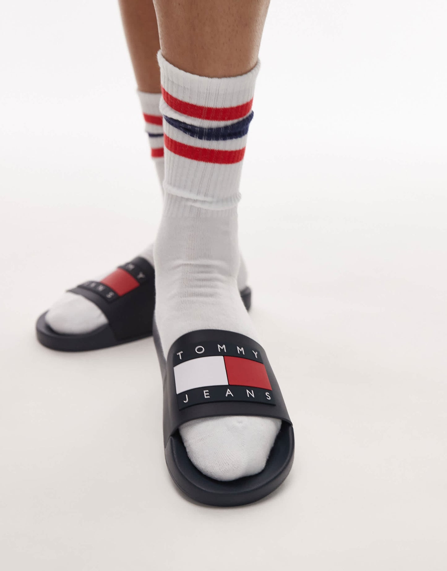 Tommy Jeans sliders in navy