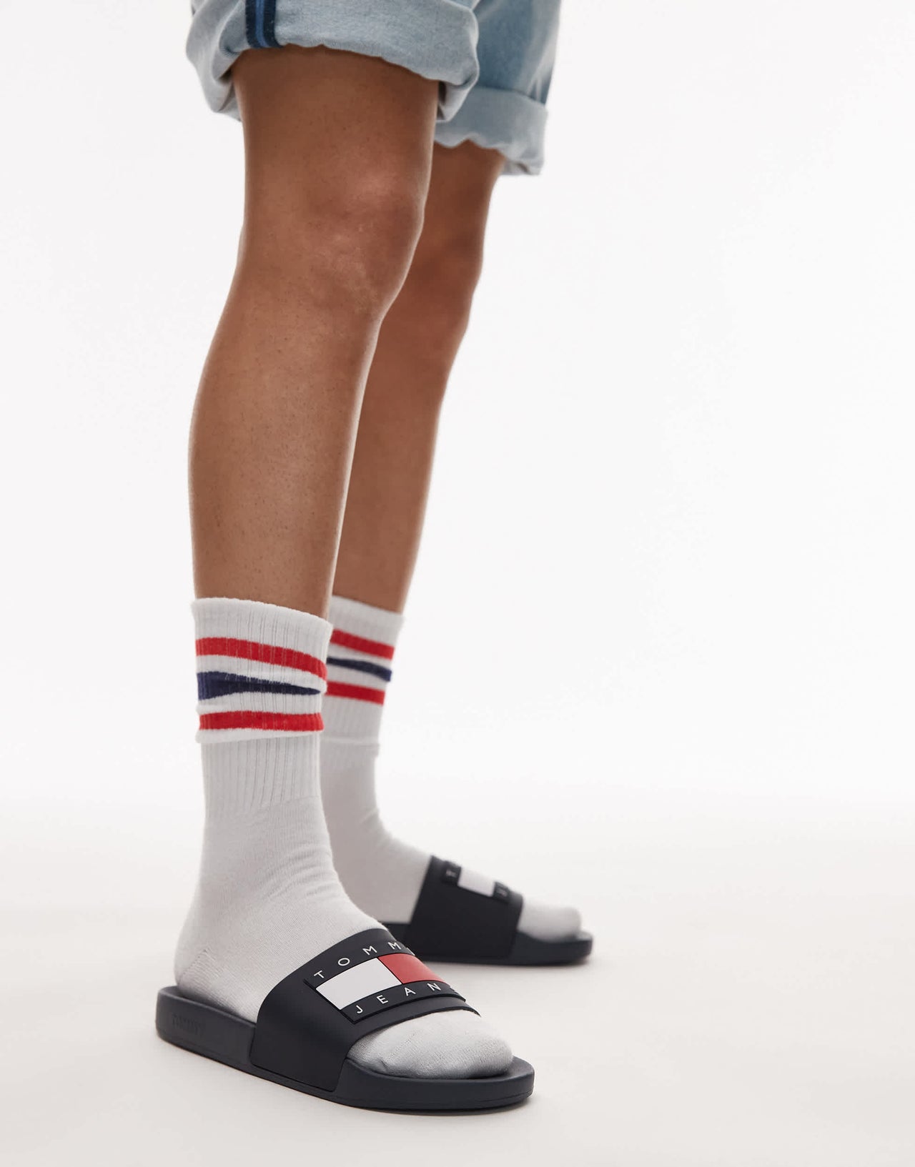 Tommy Jeans sliders in navy