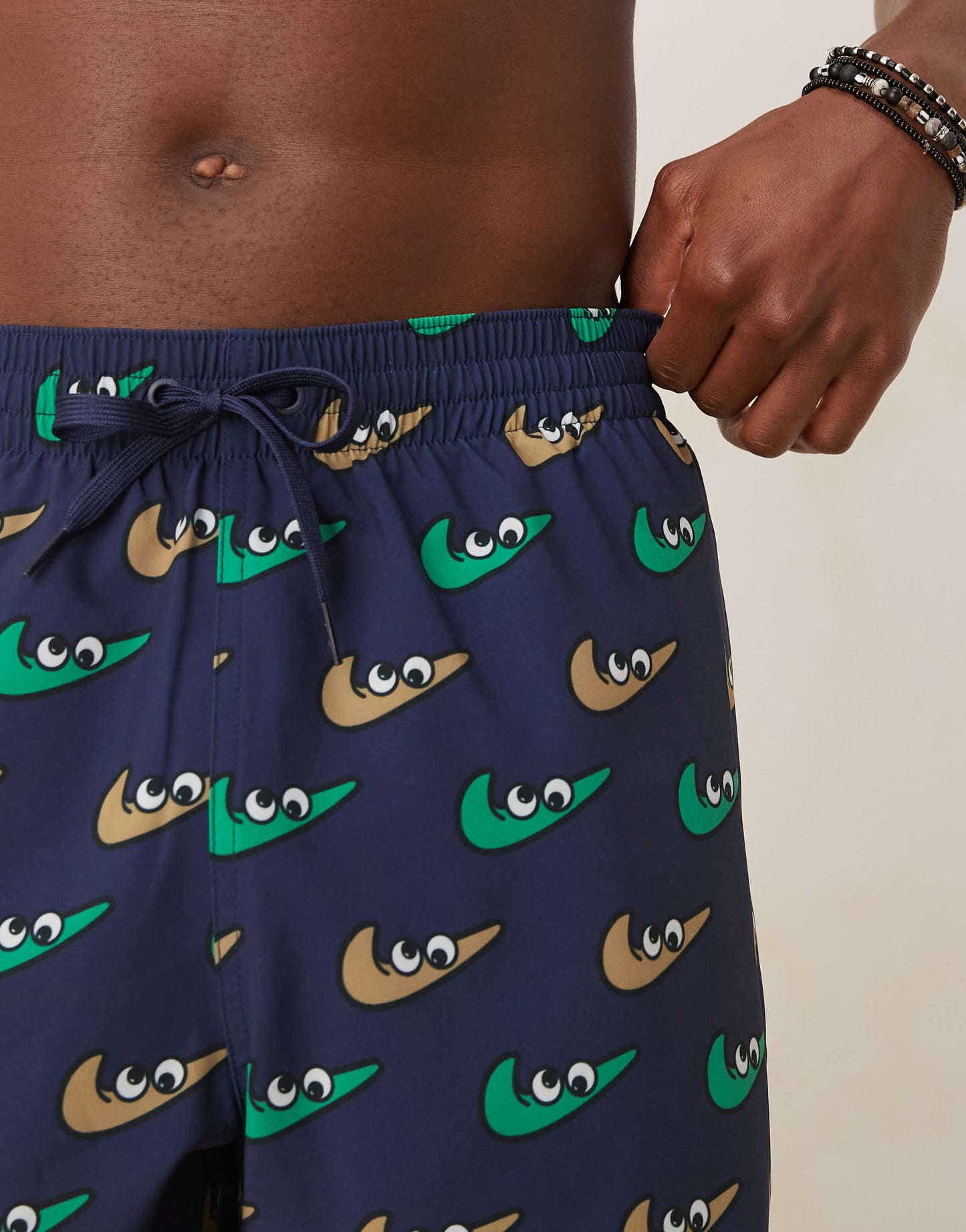 Nike 5 inch Volley multi print swim shorts in navy