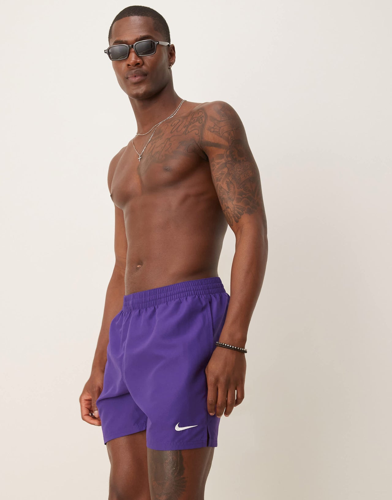 Nike Essential Lap 5 inch Volley swim shorts in purple