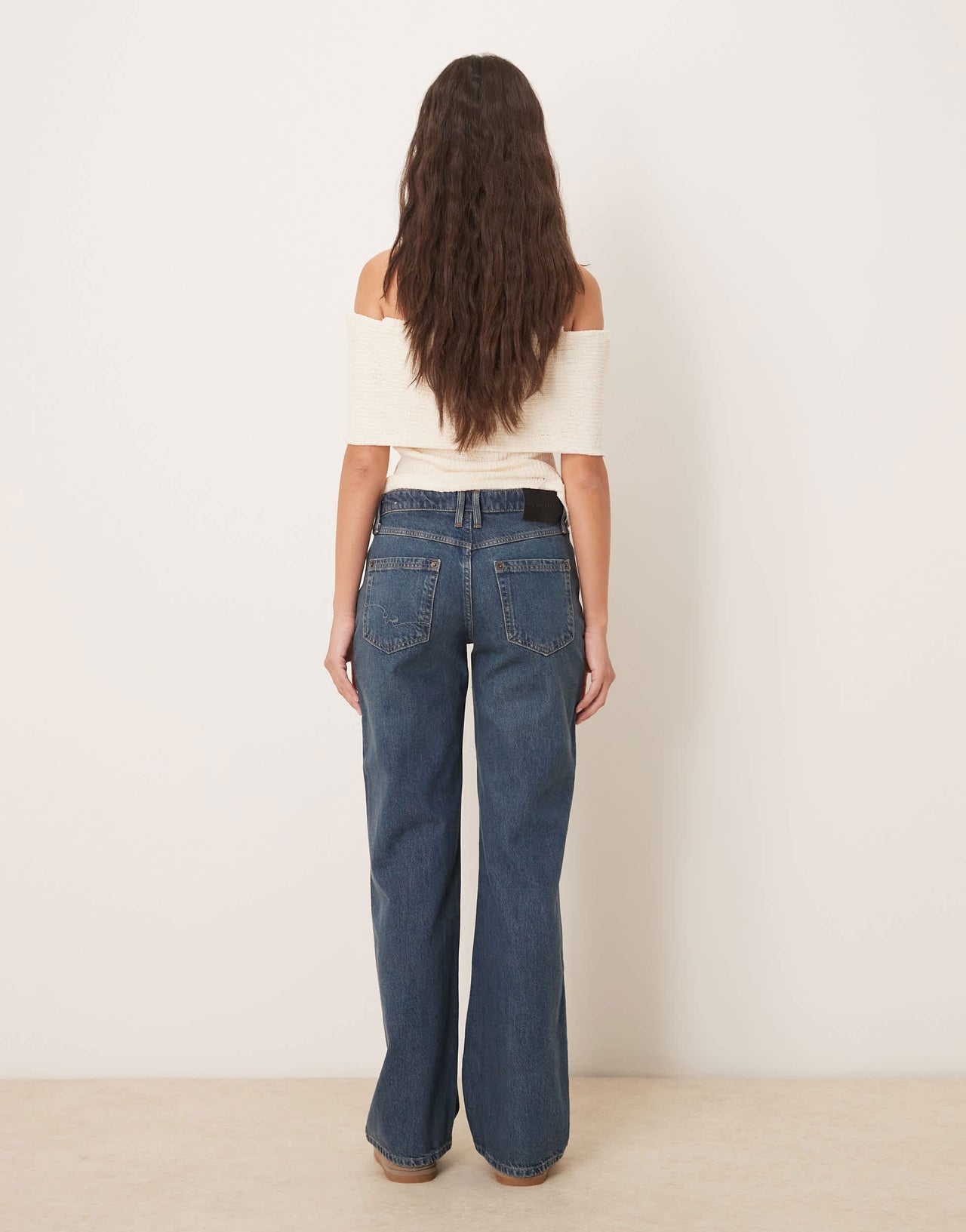 Free People tenessee low rise boyfriend jeans in outlaw blue