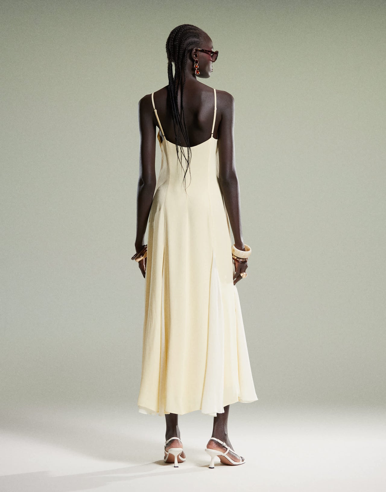 Forever New spliced maxi dress in lemon