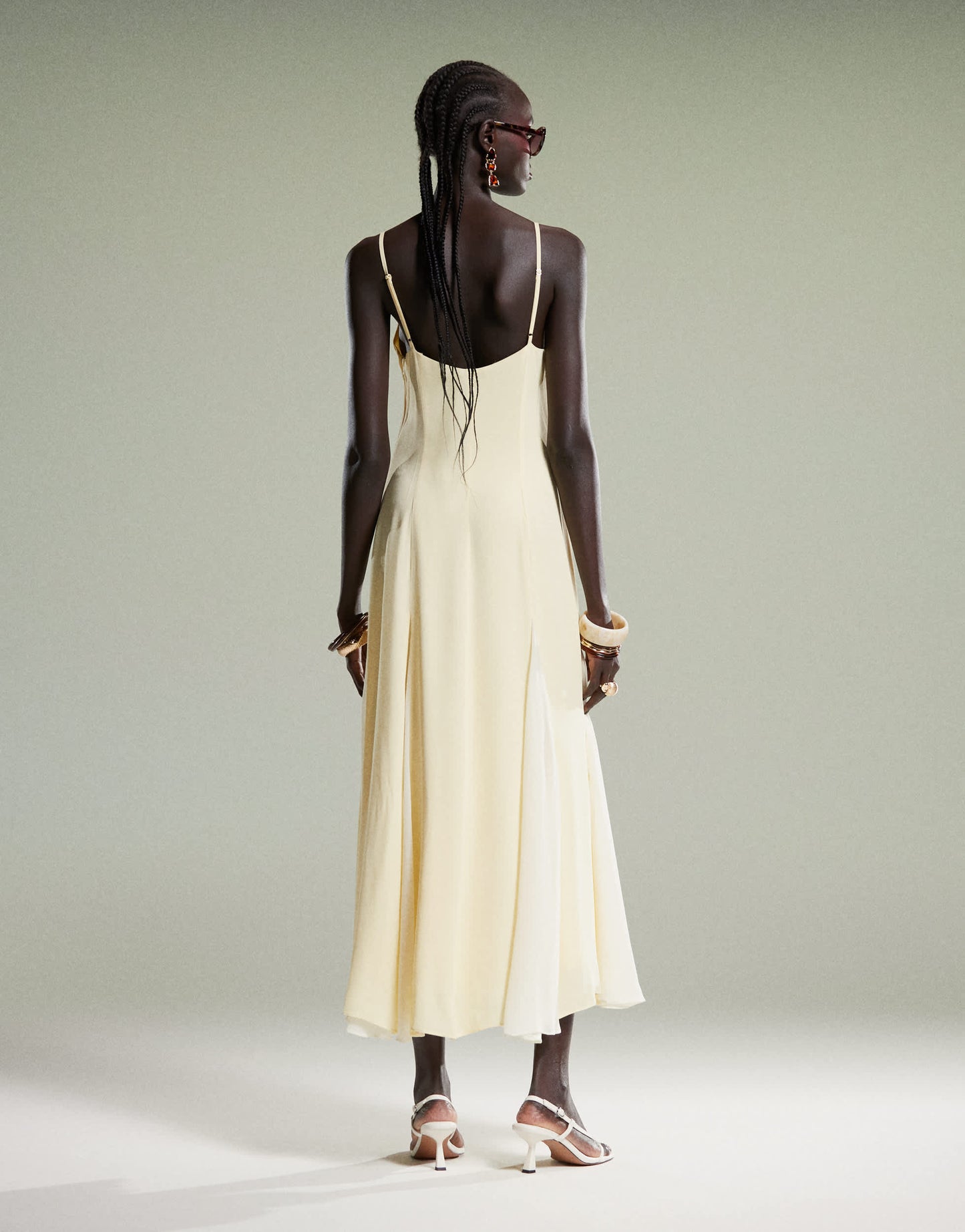 Forever New spliced maxi dress in lemon