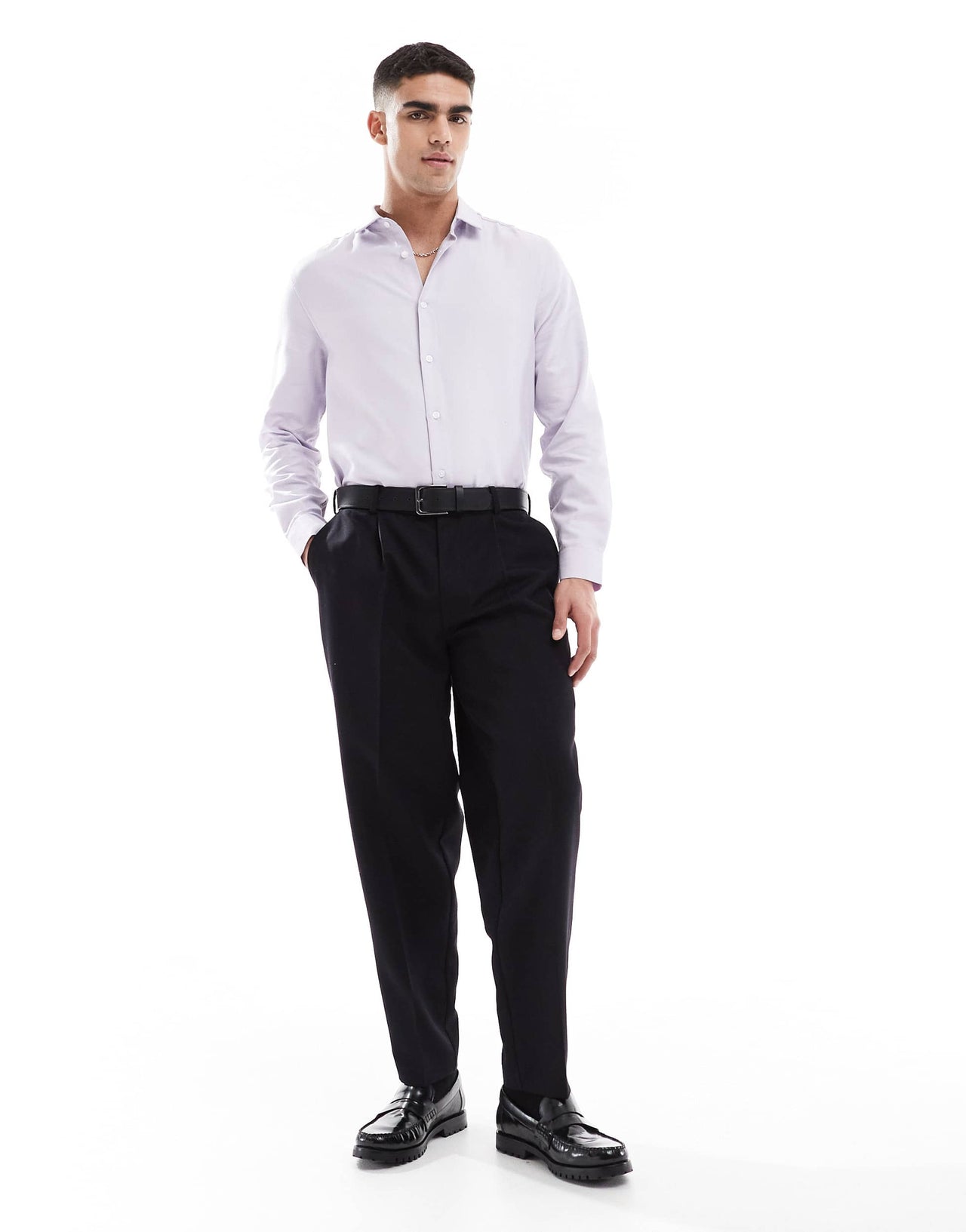 ASOS DESIGN regular shirt in pink