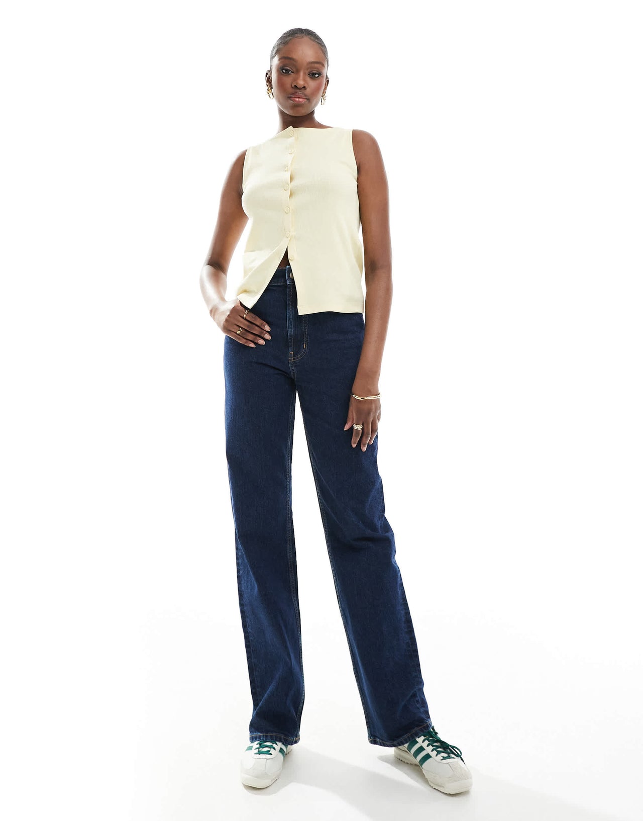 ASOS DESIGN Tall comfort stretch straight leg jeans in rinse