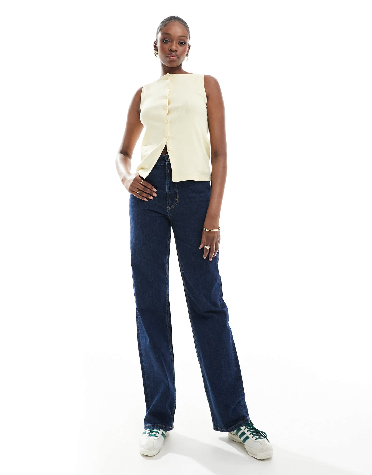 ASOS DESIGN Tall comfort stretch straight leg jeans in rinse