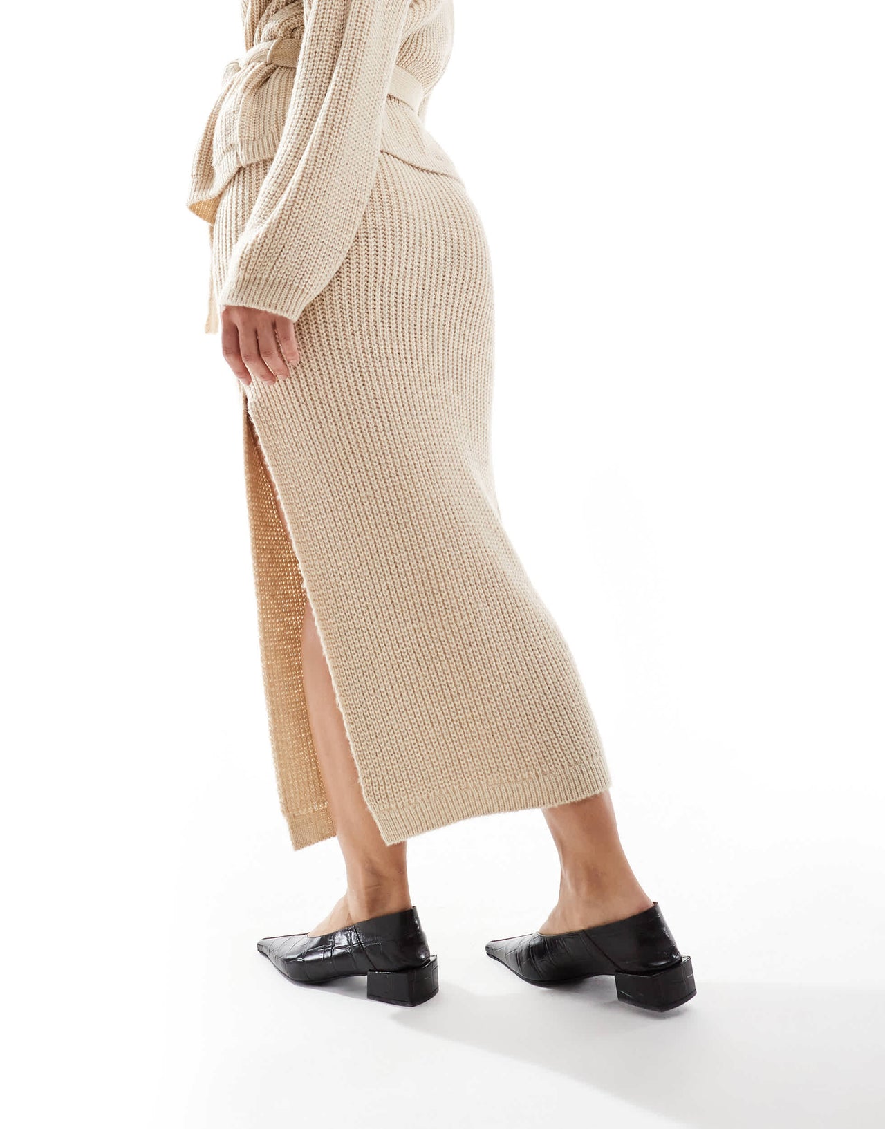 Miss Selfridge knit maxi skirt co ord