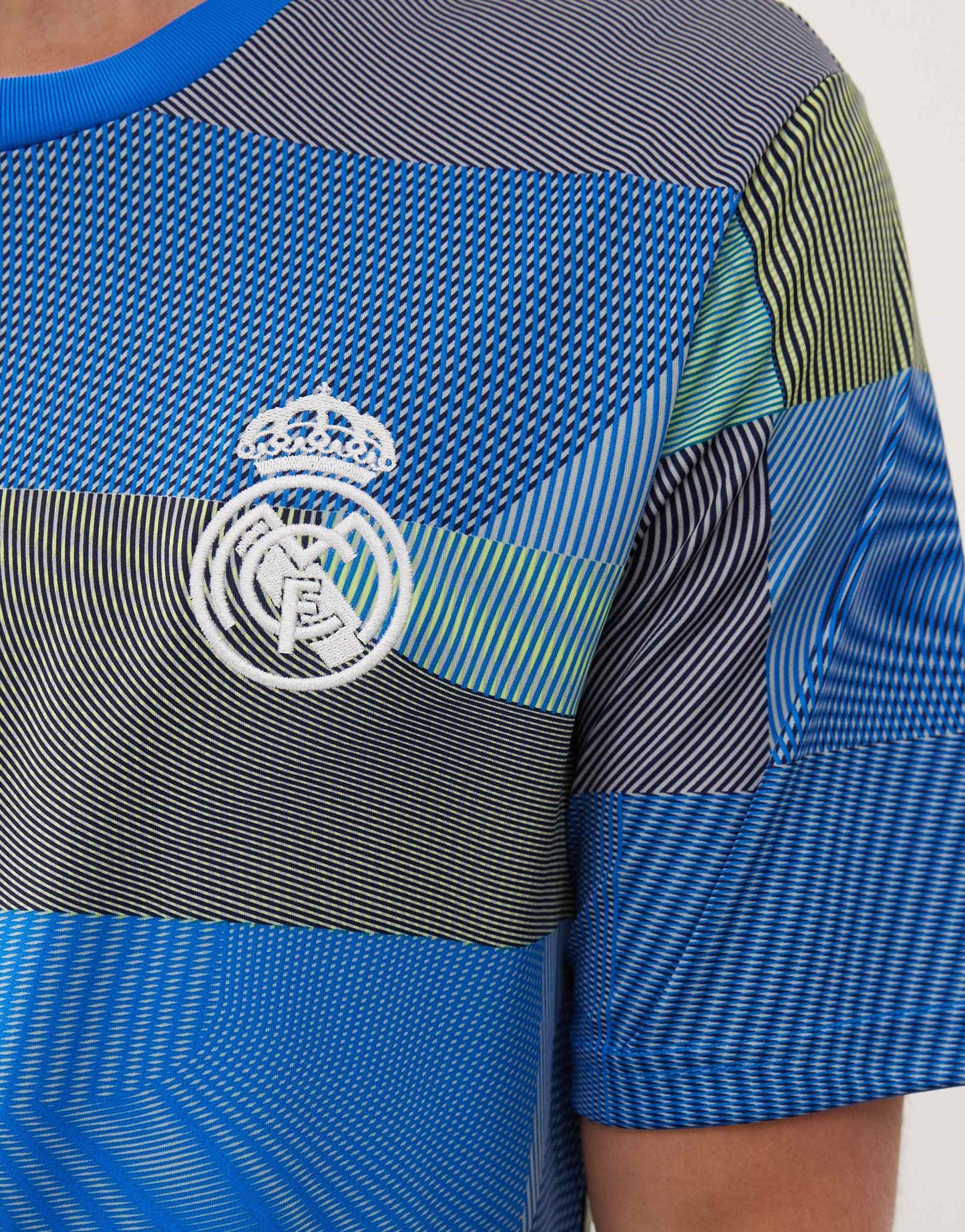 adidas Football Real Madrid 25/26 pre match shirt in blue and green