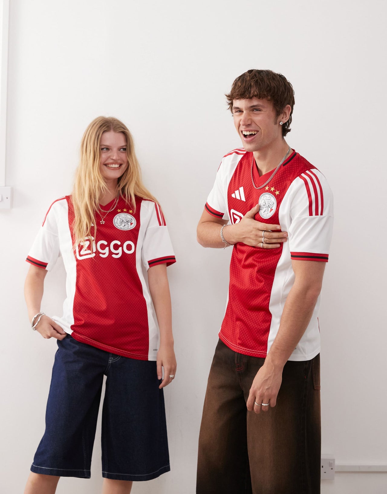 adidas Football Ajax 25/26 home jersey in red and white
