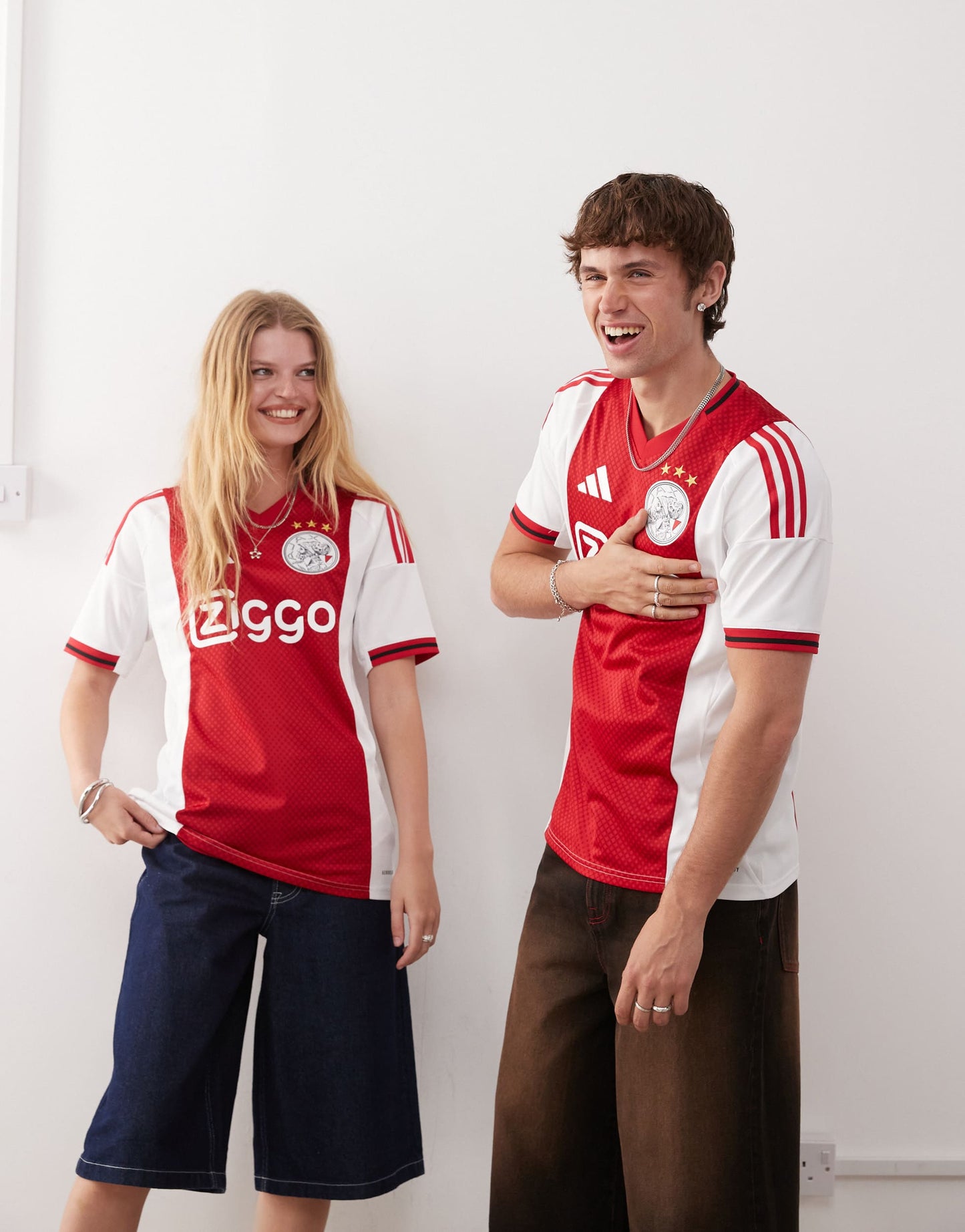adidas Football Ajax 25/26 home jersey in red and white