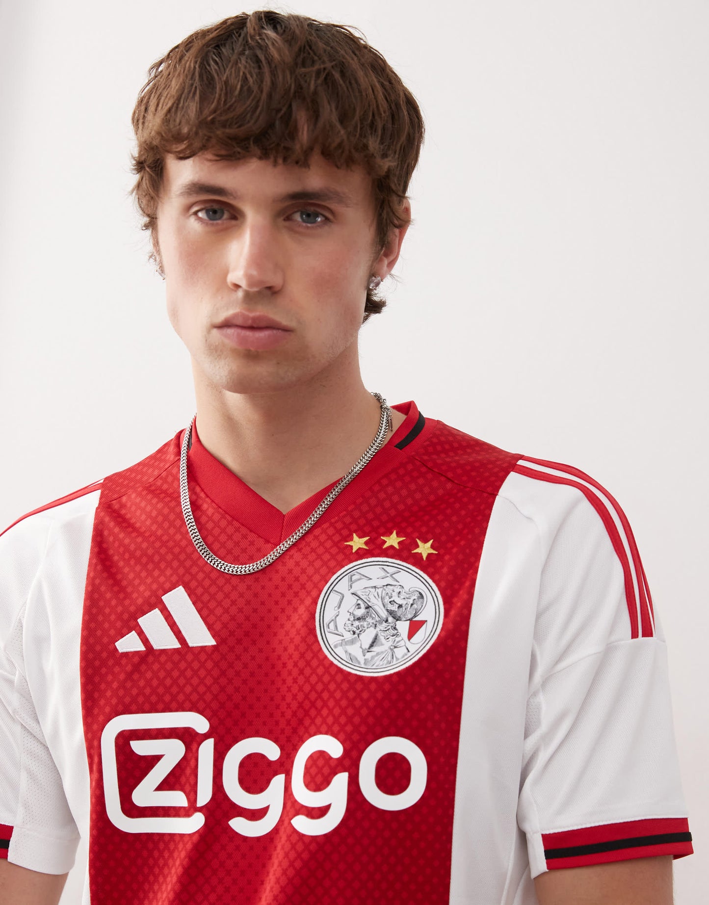 adidas Football Ajax 25/26 home jersey in red and white