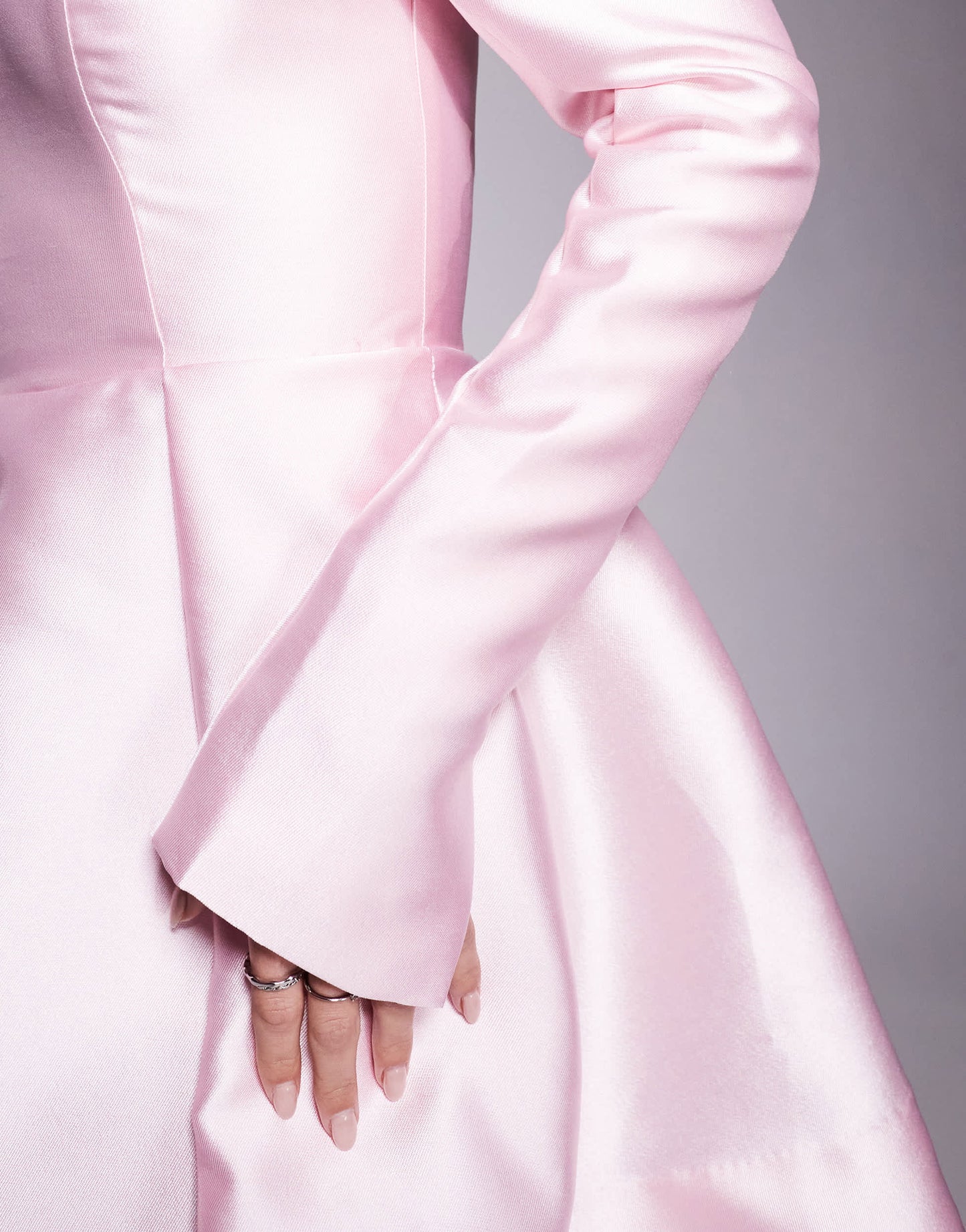 Ever New Petite structured mini dress in blush