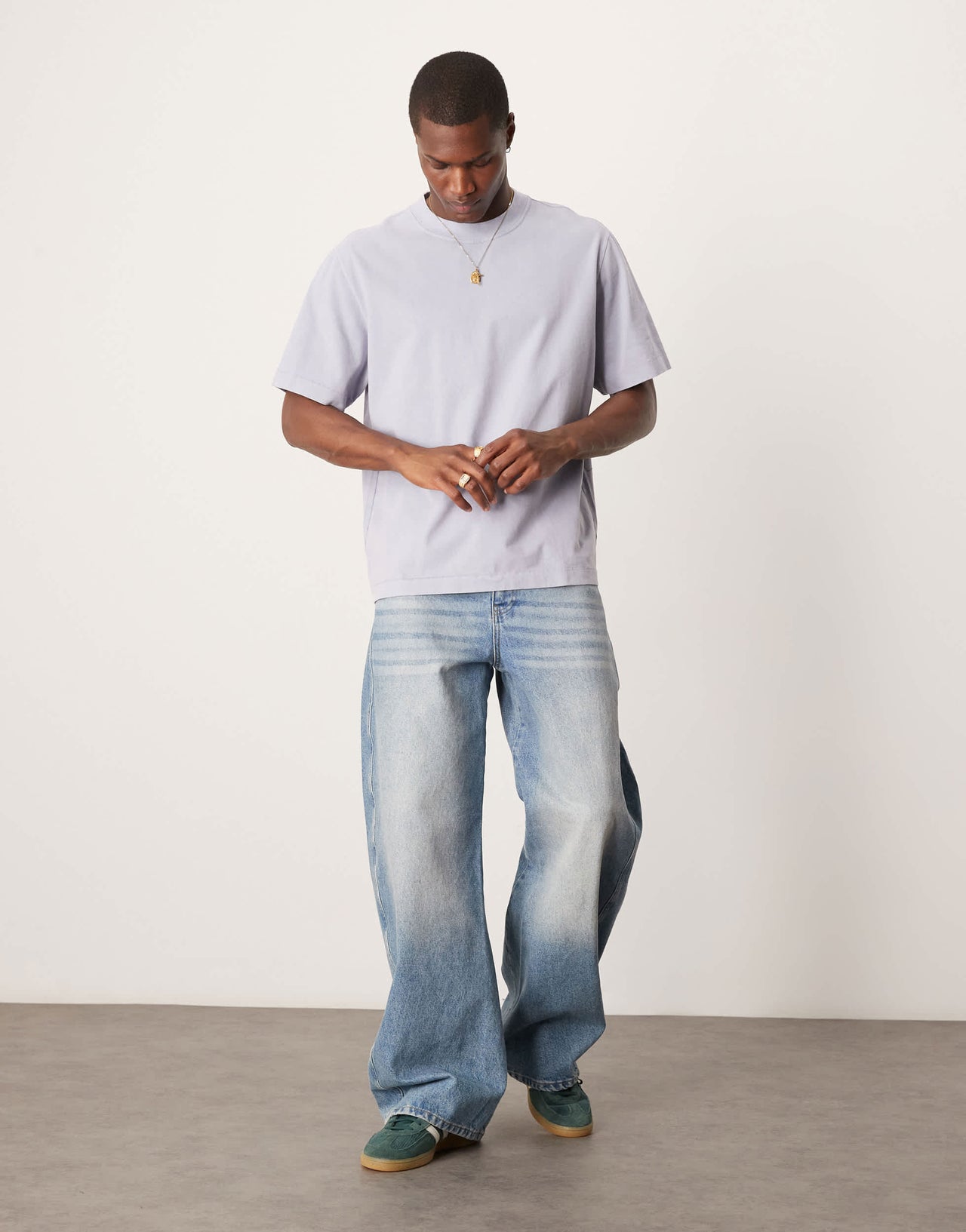 Abercrombie & Fitch premium t-shirt in washed blue