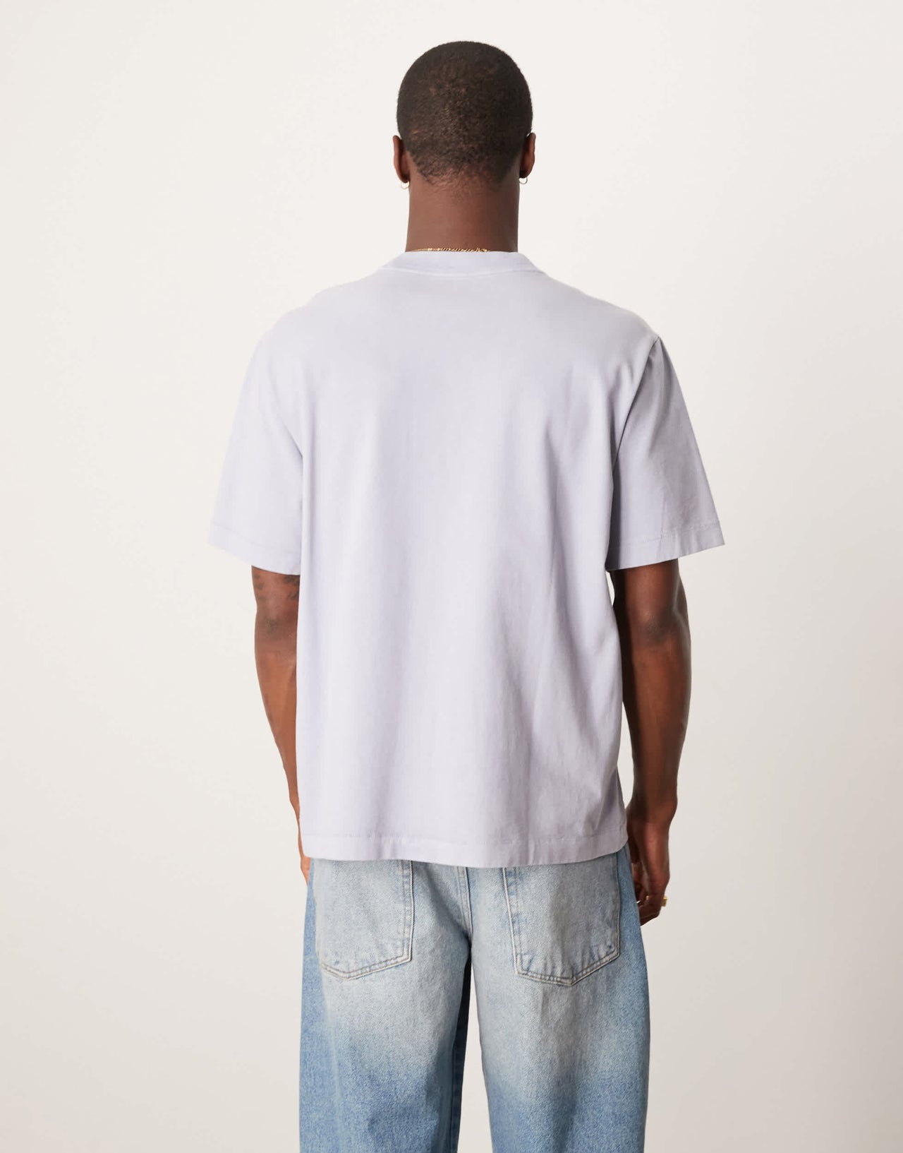Abercrombie & Fitch premium t-shirt in washed blue