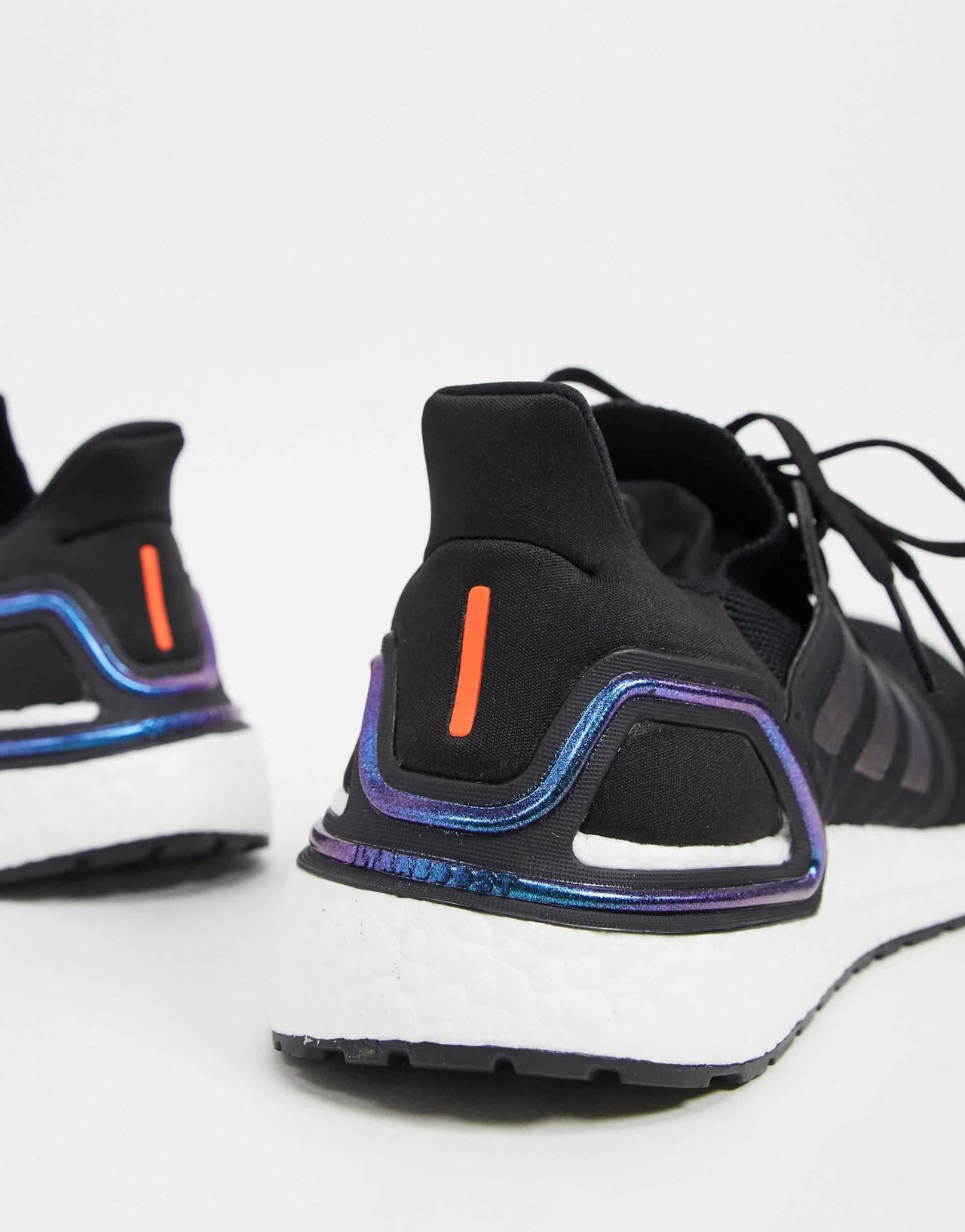 adidas Ultraboost 20 trainers in black with blue detail