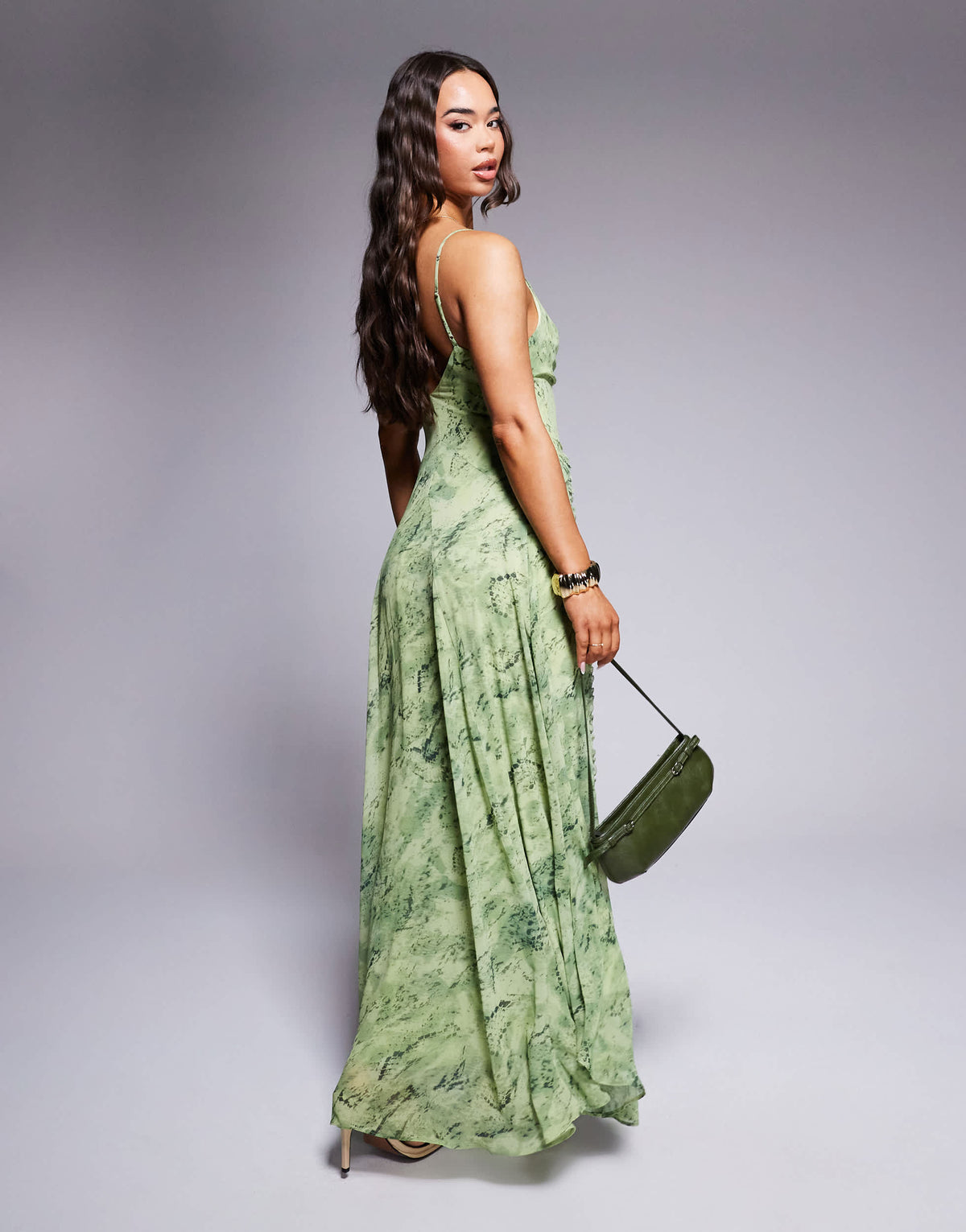 Ever New drape maxi dress in snake print