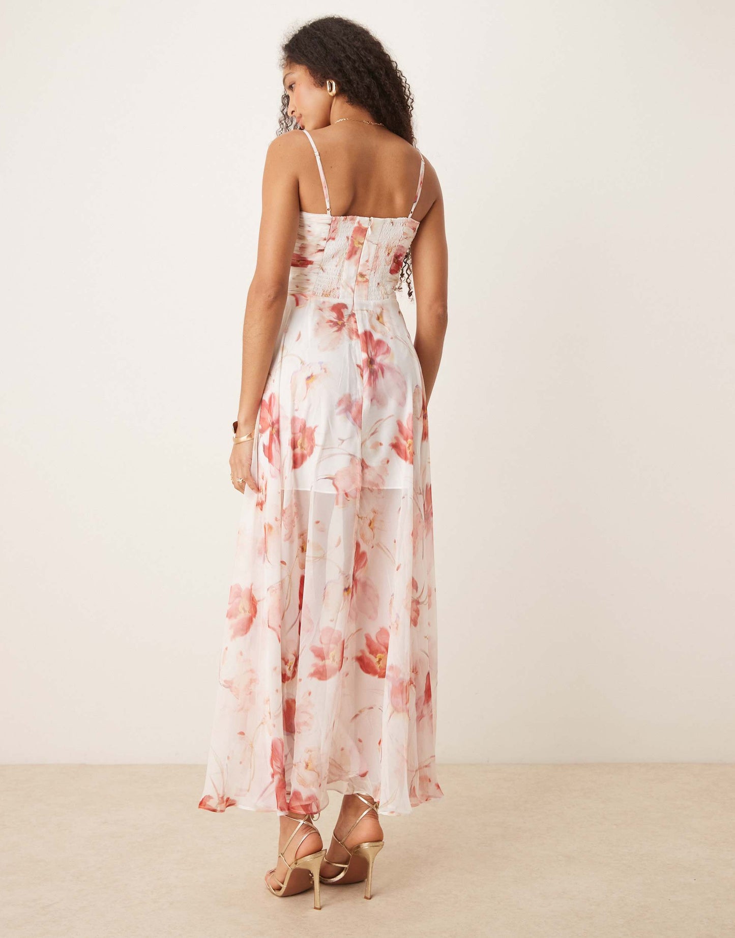 Ever New corset maxi dress in mixed floral