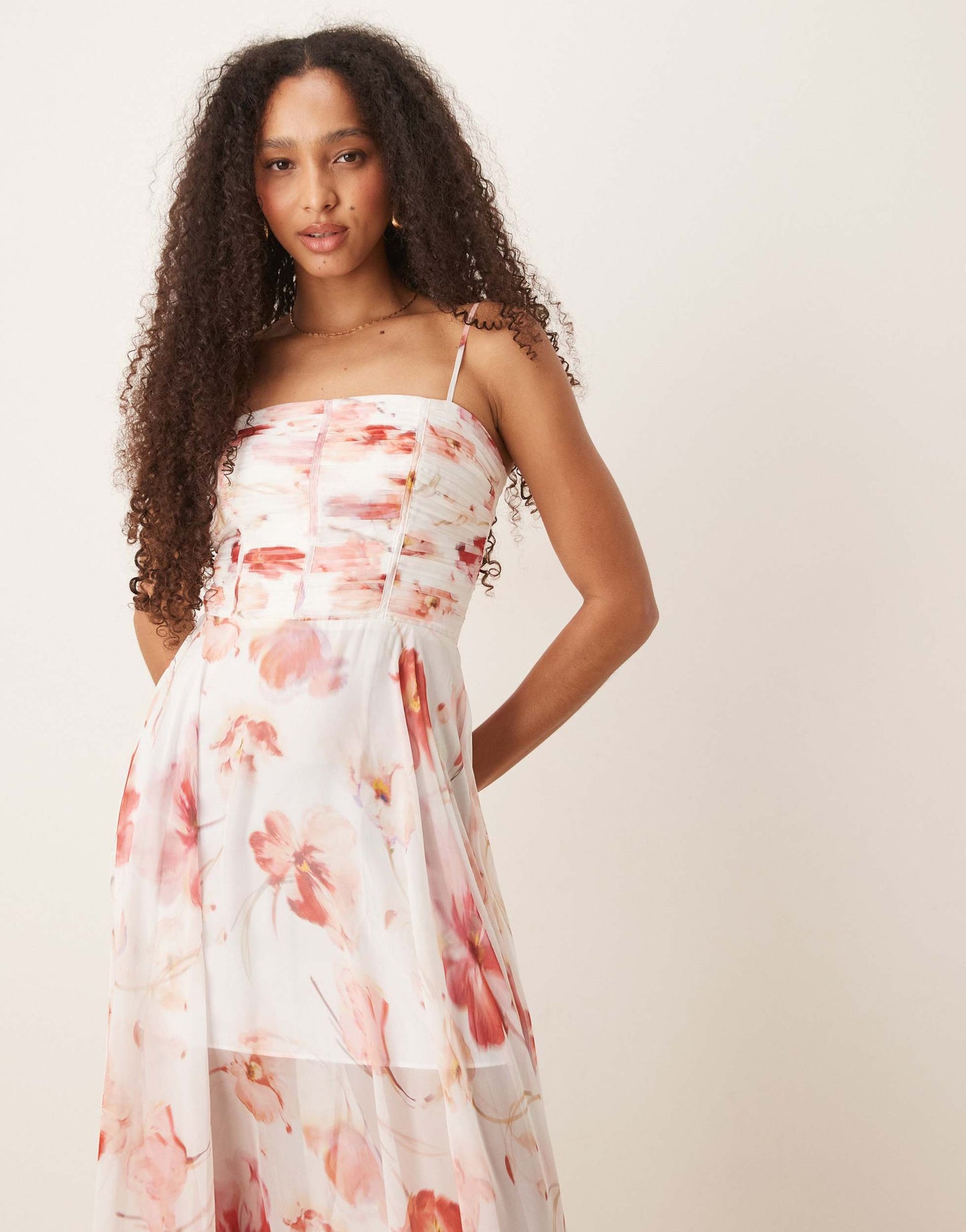 Ever New corset maxi dress in mixed floral