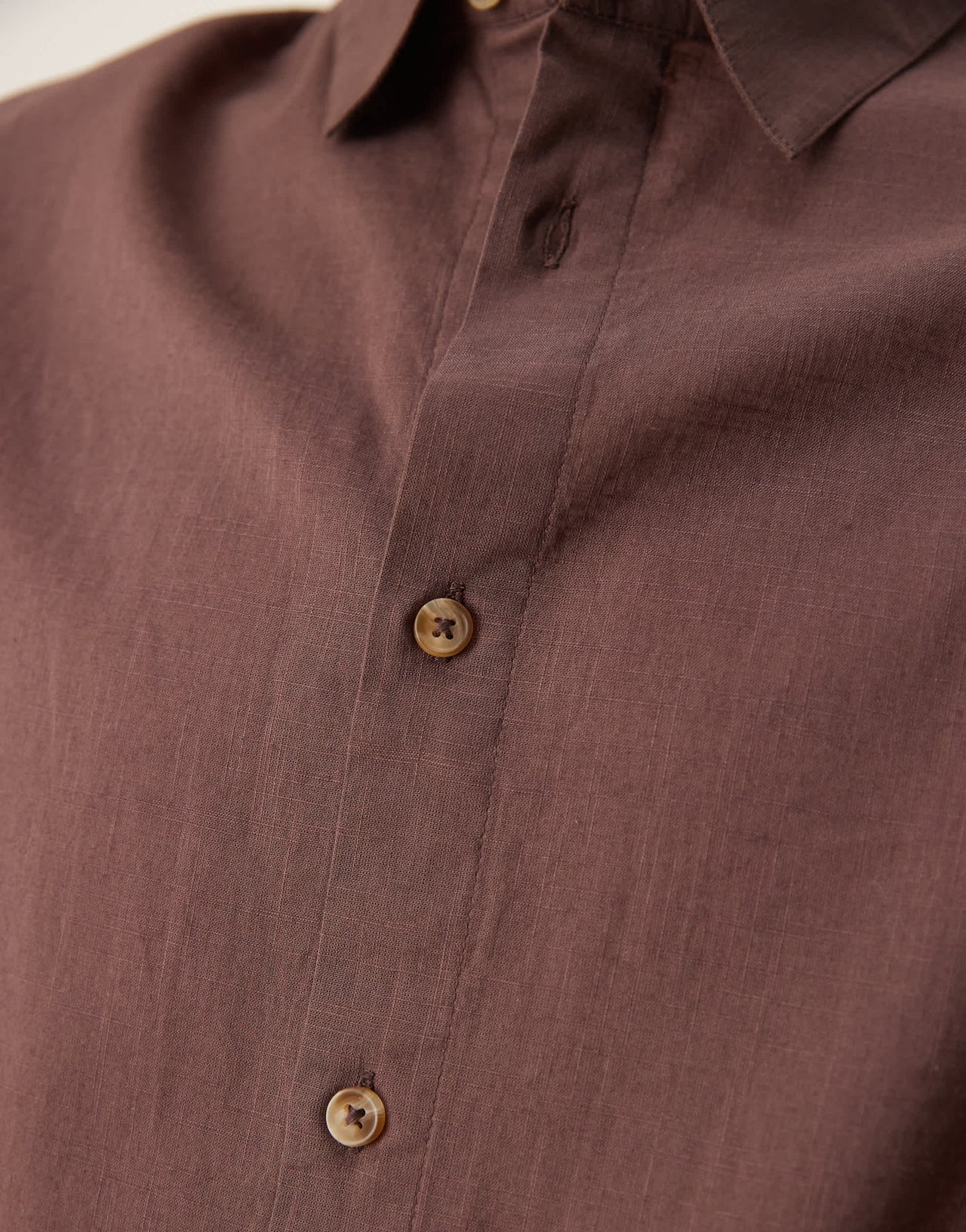 ASOS DESIGN boxy oversized linen look shirt in brown