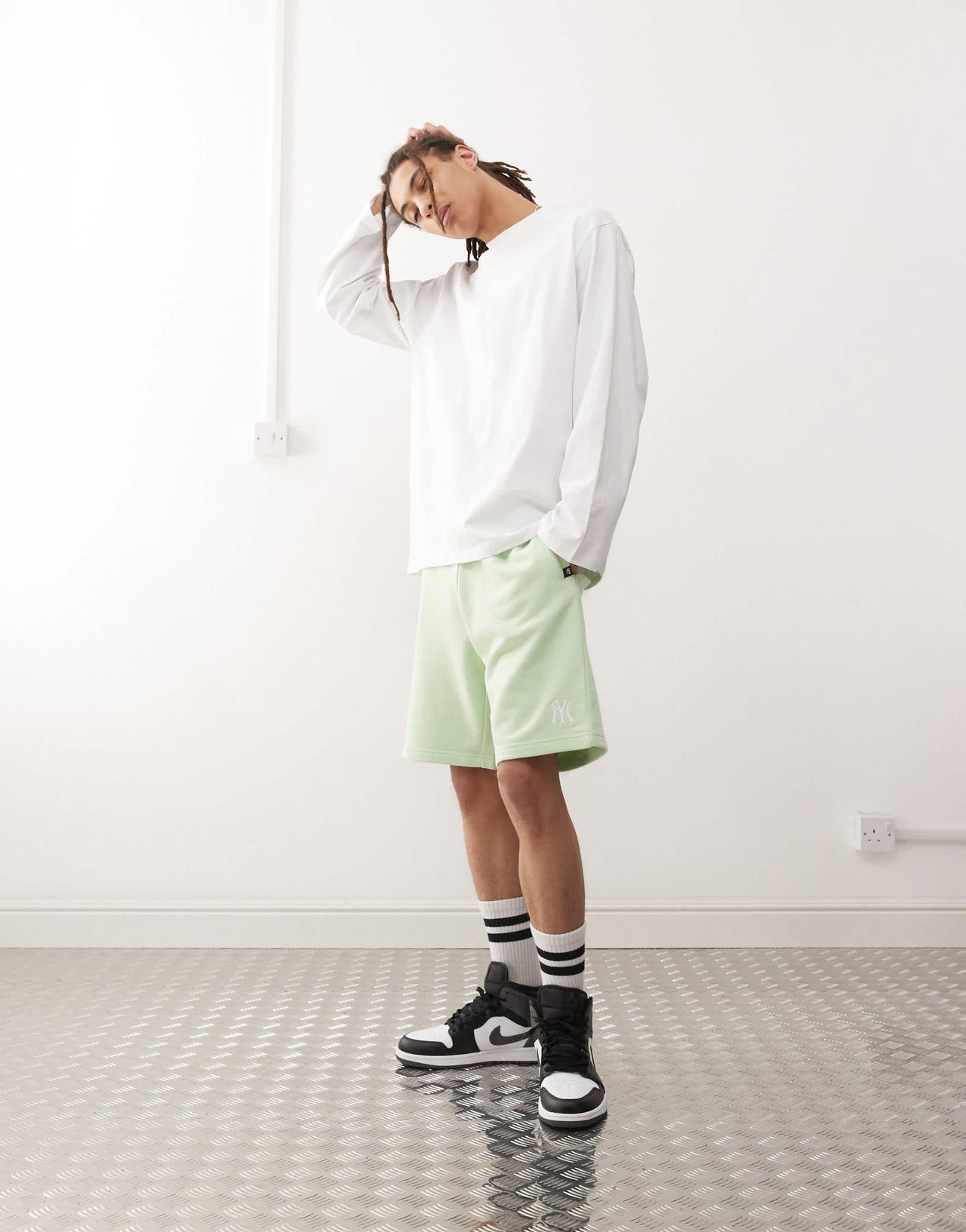 47 Brand NY Yankees shorts in mint green