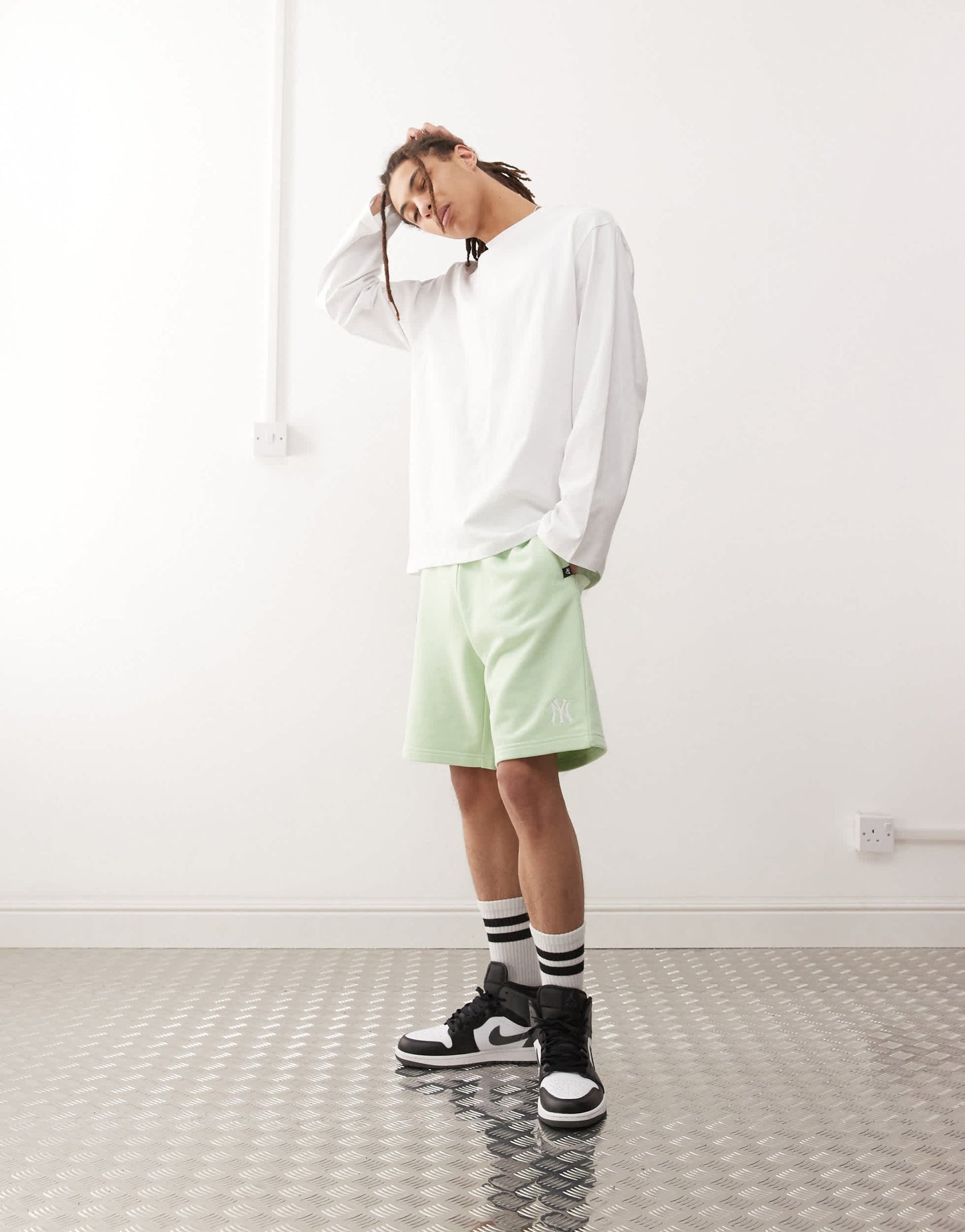 47 Brand NY Yankees shorts in mint green