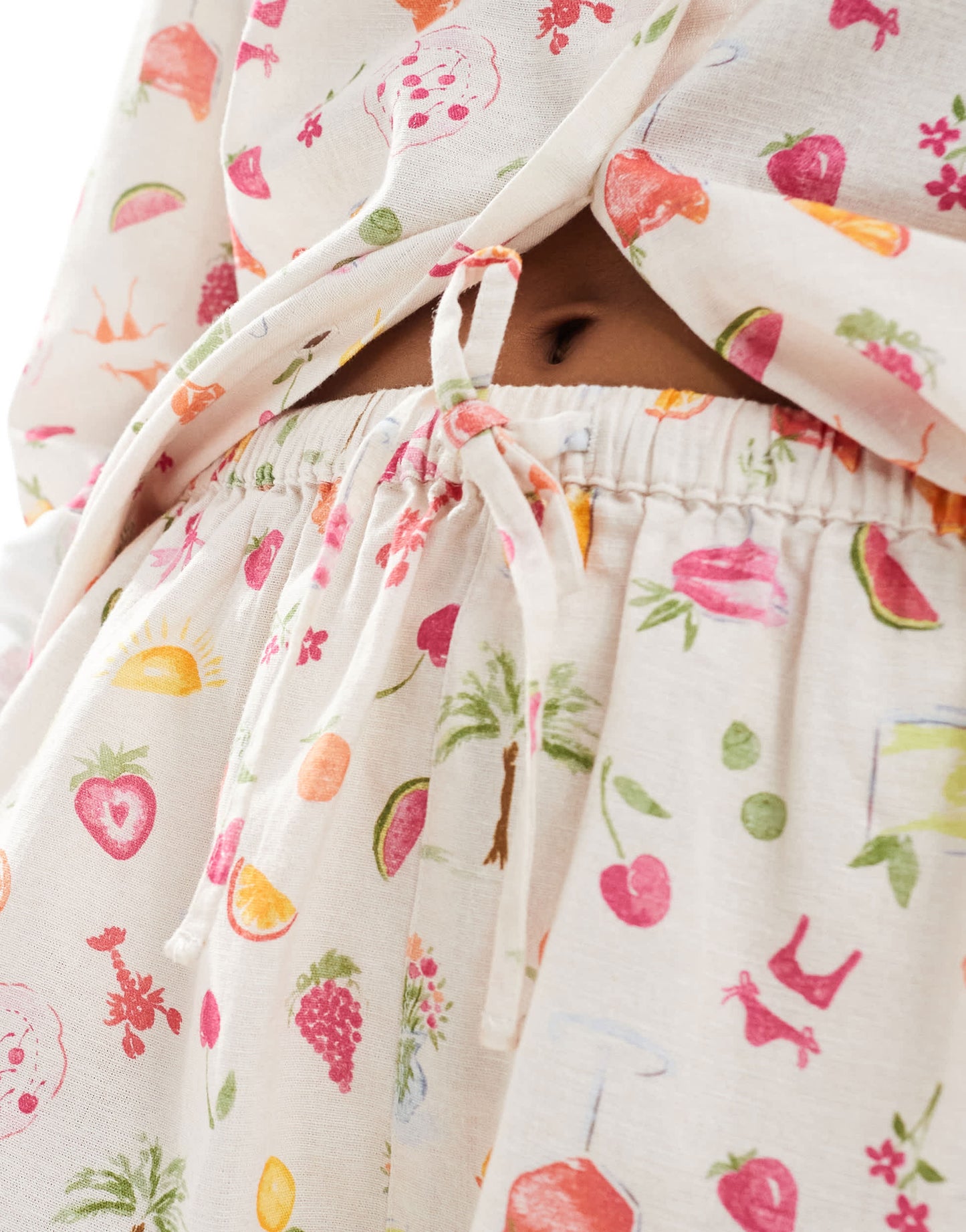 Miss Selfridge shorts in fruit print