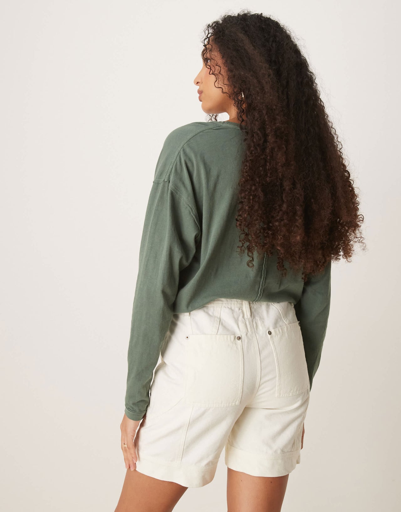 Free People milo carpenter shorts in ecru