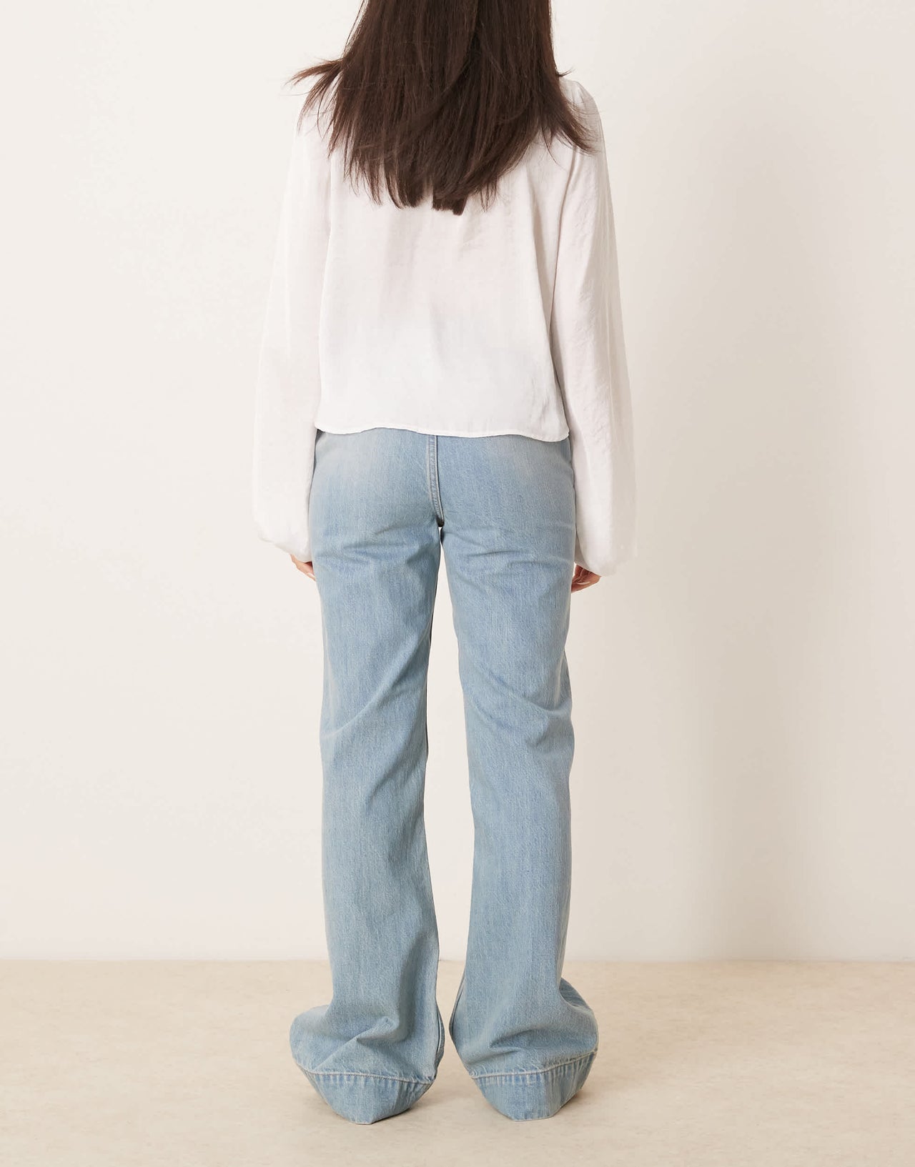 Free People cerine relaxed bootcut jeans in light blue