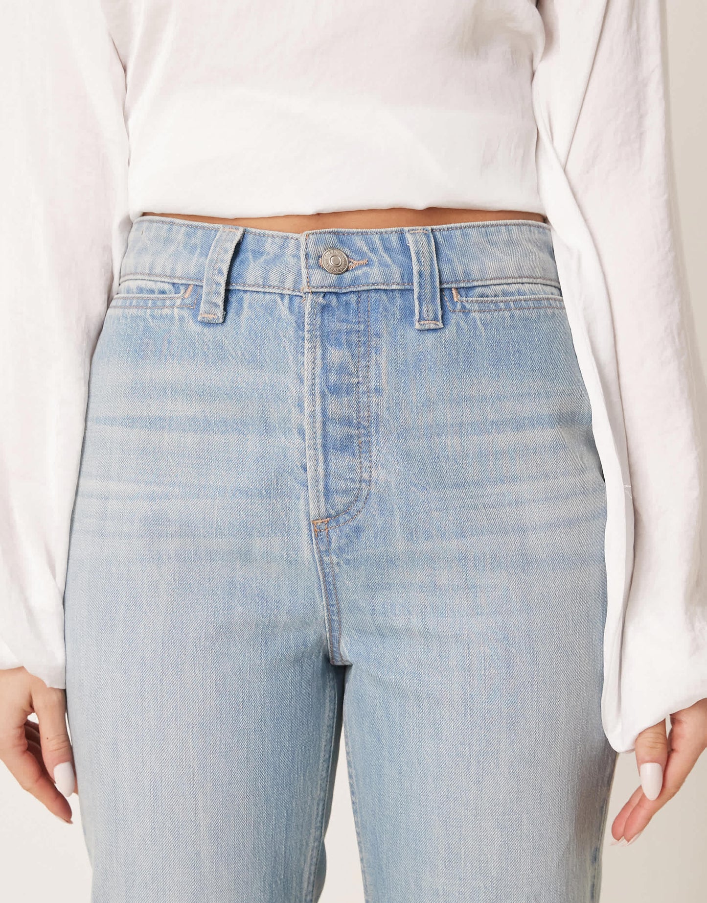 Free People cerine relaxed bootcut jeans in light blue