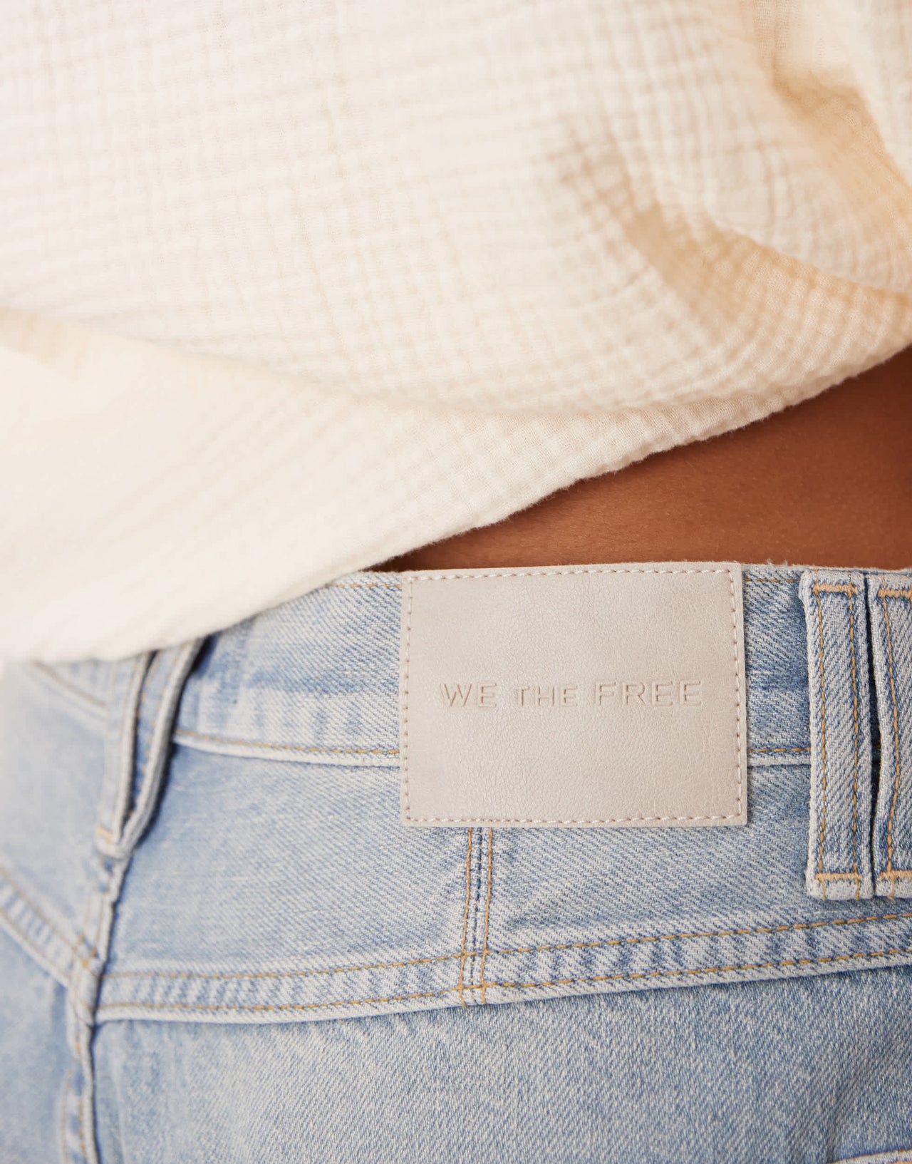 Free People montana relaxed jorts in haven blue