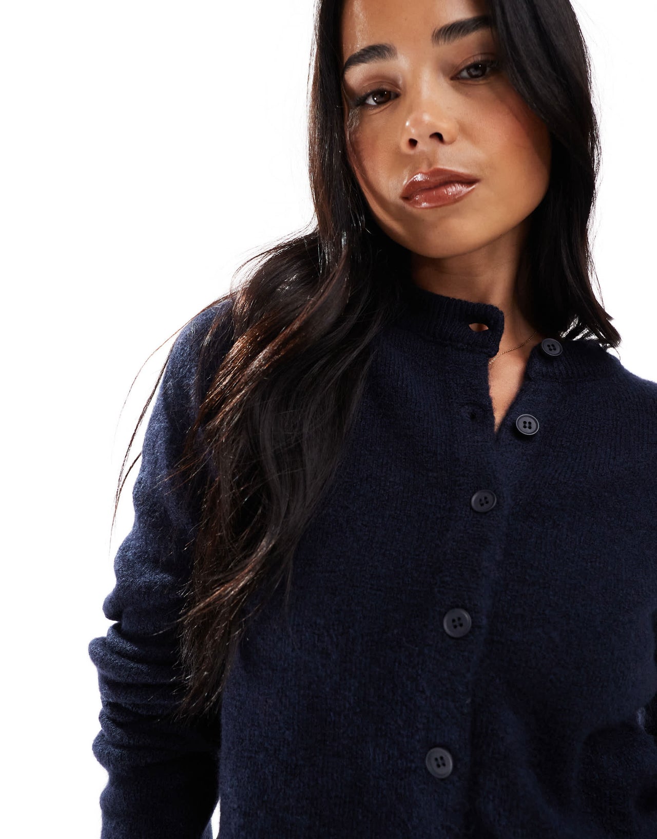 Stradivarius STR cardigan in navy