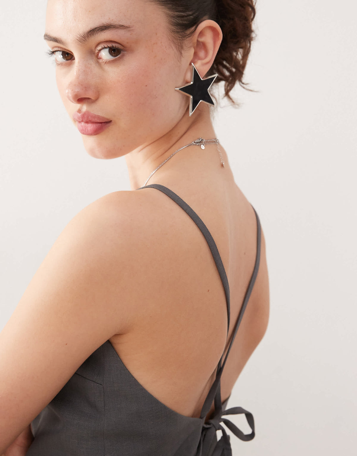 COLLUSION tailored cami co-ord in grey