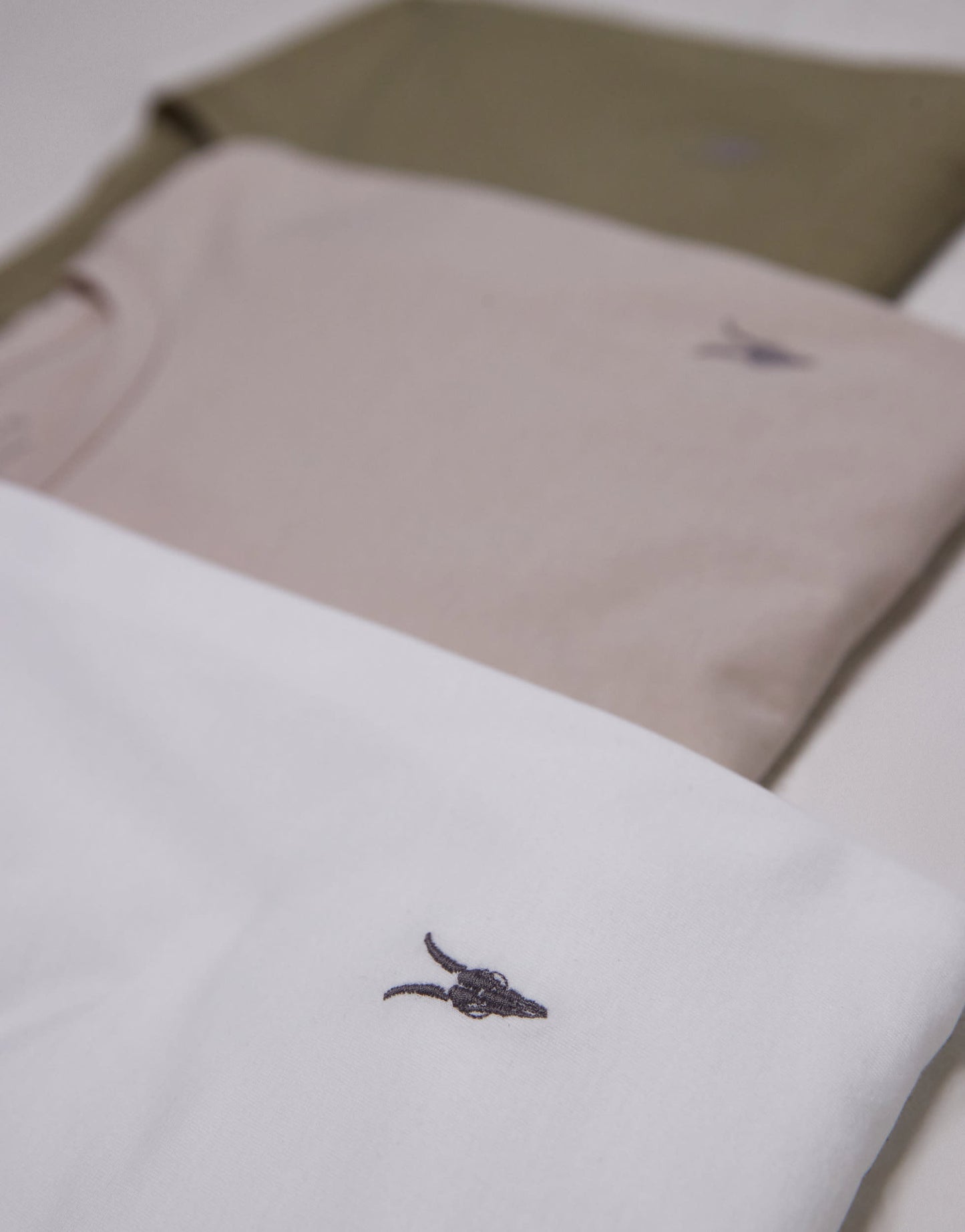 AllSaints Tonic crew t-shirt 3-pack in white brown green