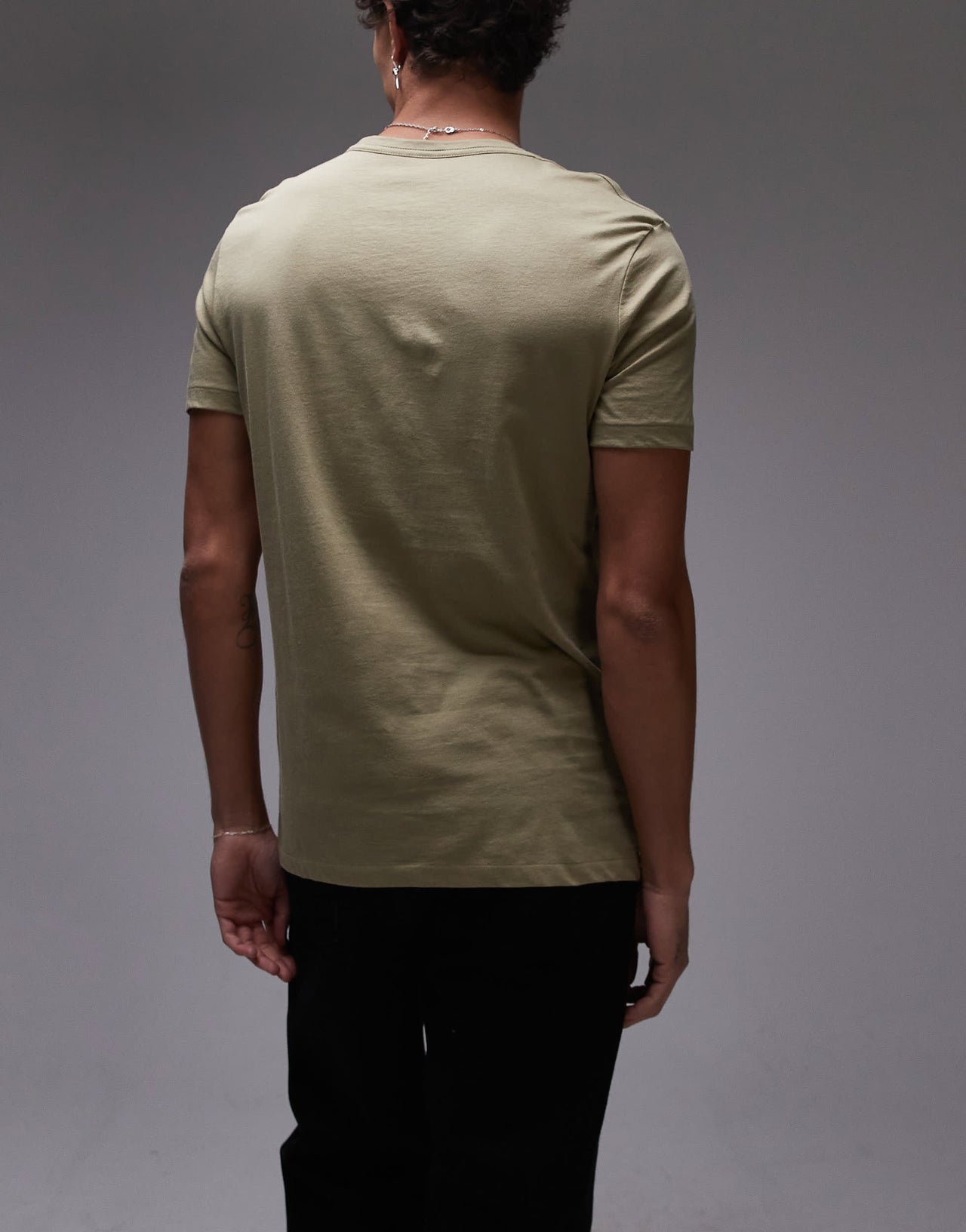 AllSaints Tonic crew t-shirt 3-pack in white brown green