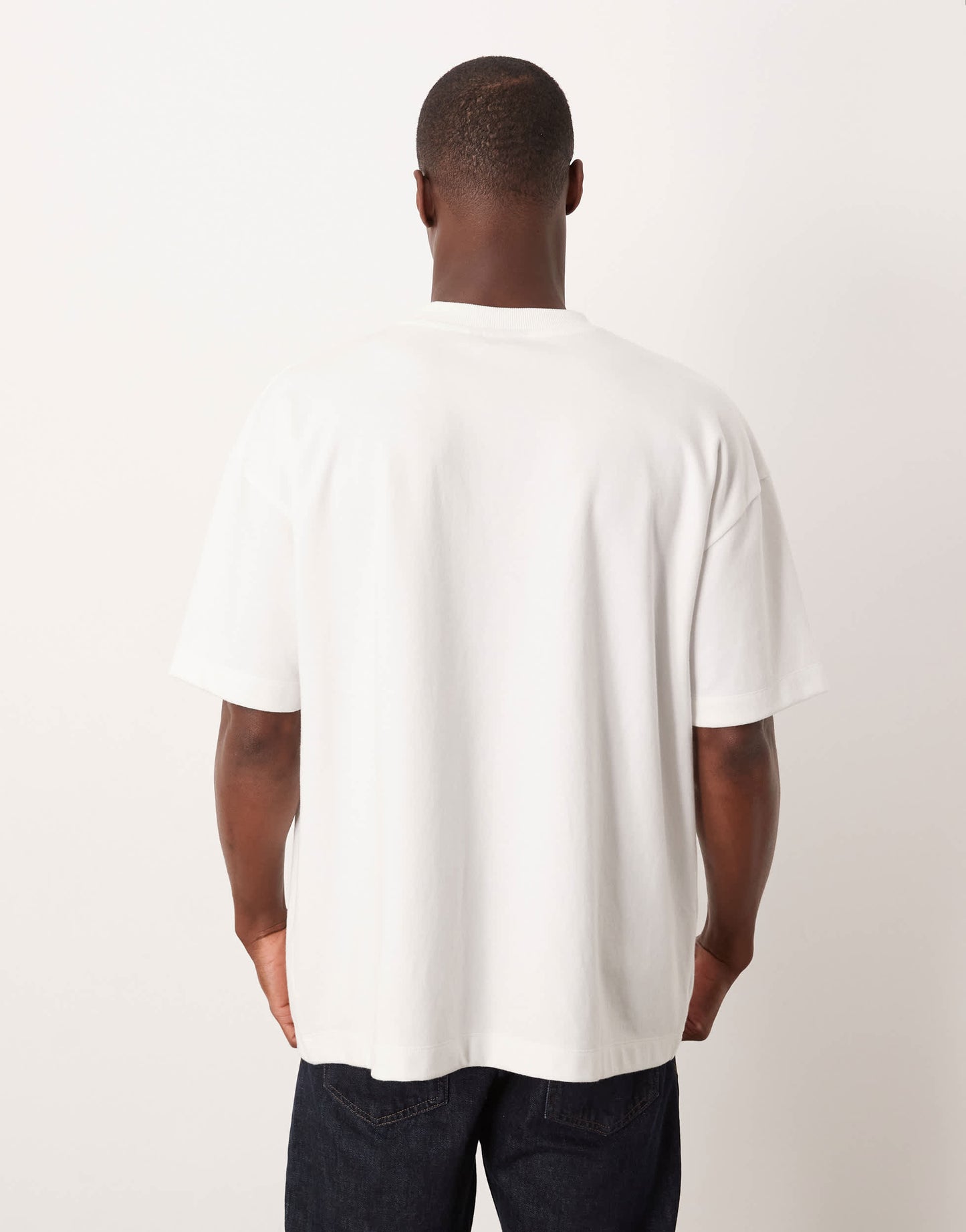 ASOS DESIGN heavyweight oversized t-shirt in white soft touch
